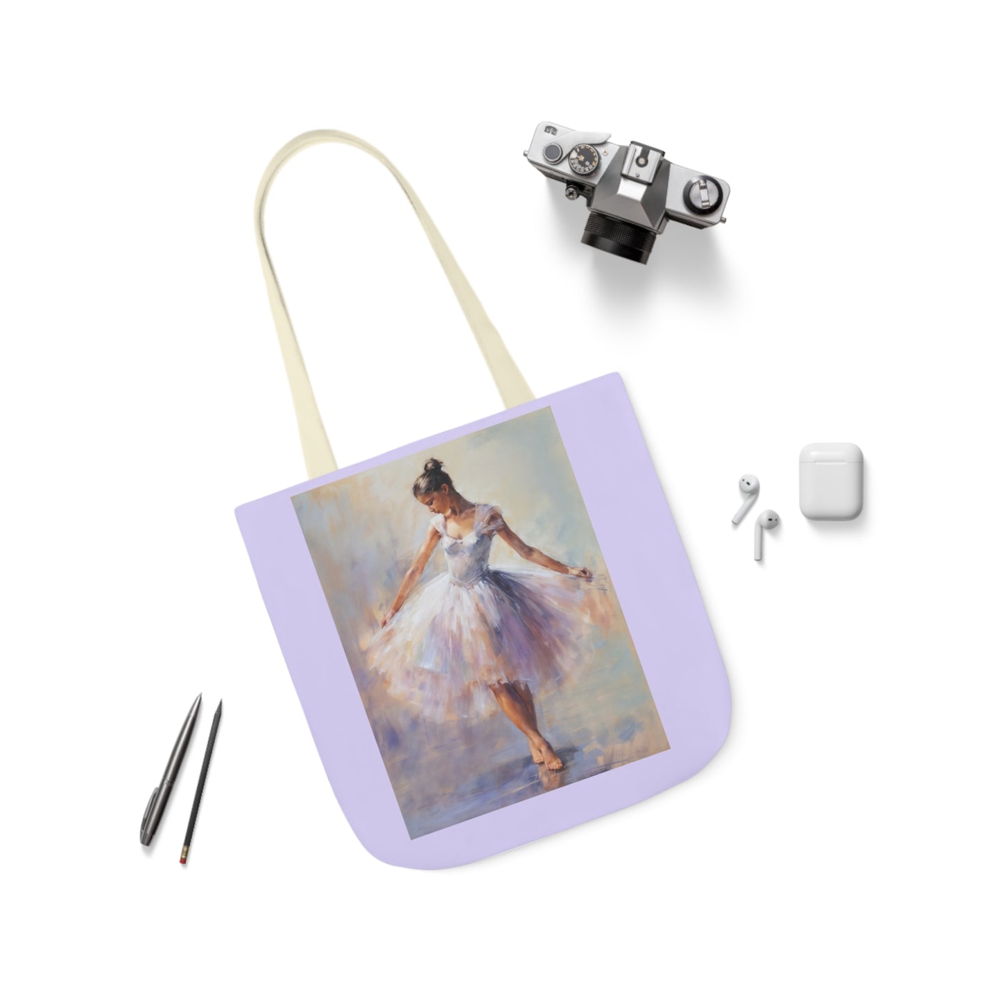 Dancer - Canvas Tote Bag, 5-Color Straps