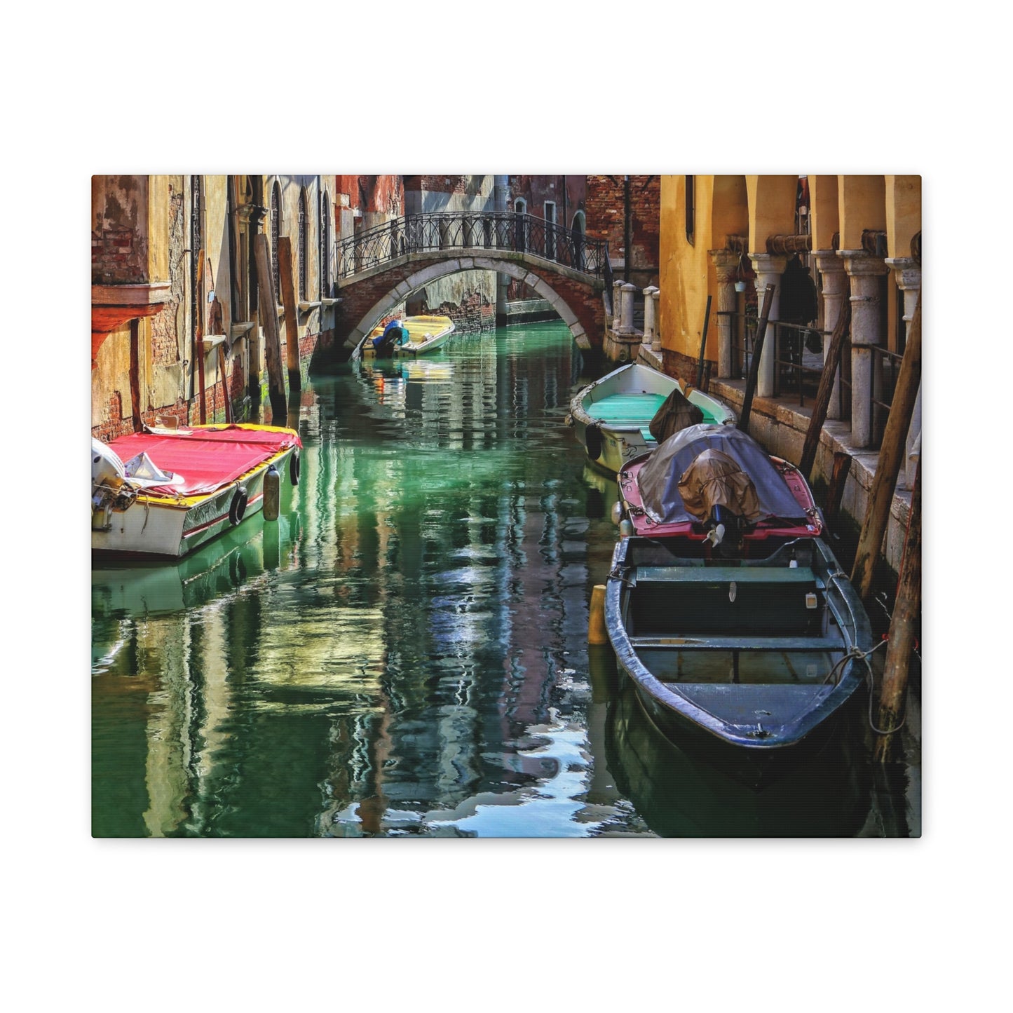 a-Venice Canal 1 - Canvas Stretched, 0.75"