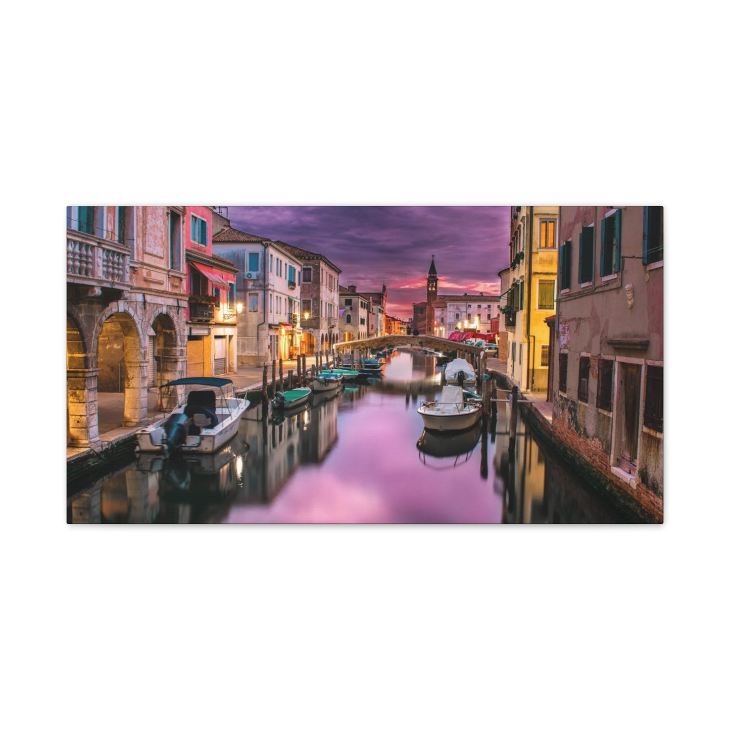 Venice Canal - Canvas Stretched, 0.75"