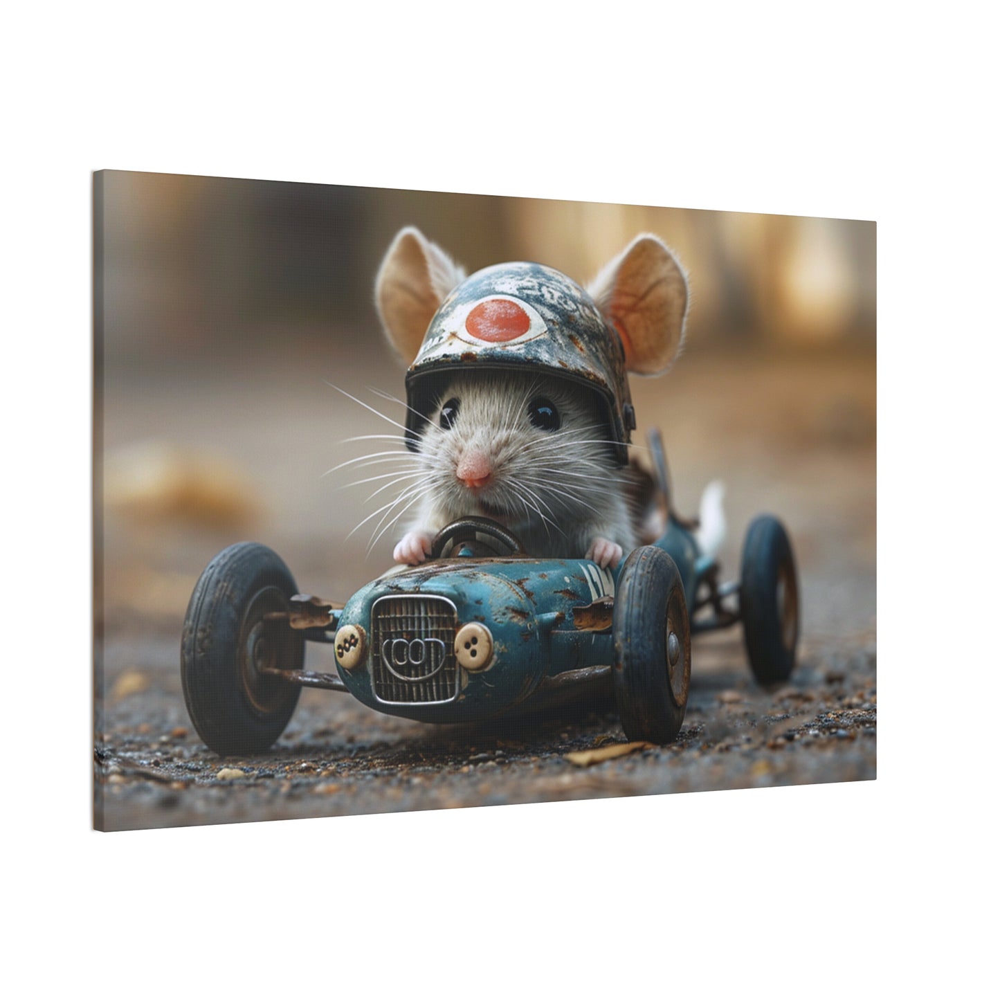 Mouse Racer - Canvas Stretched, 0.75"