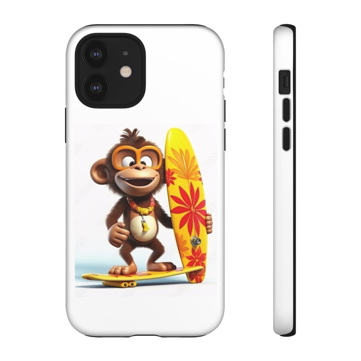 Surfer Monkey -Tough Whimsical Phone Cases