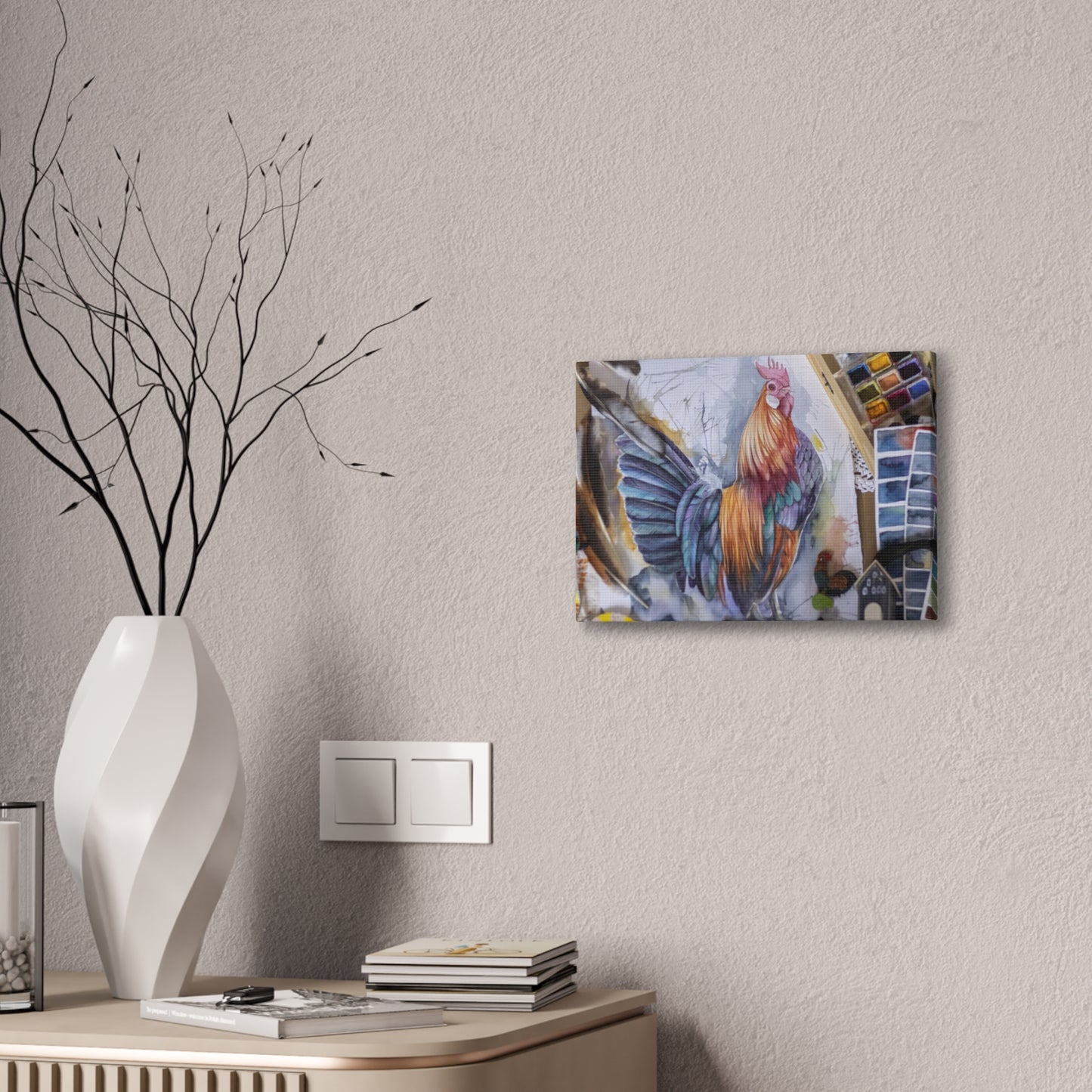 Rooster Art - Canvas Stretched, 0.75"