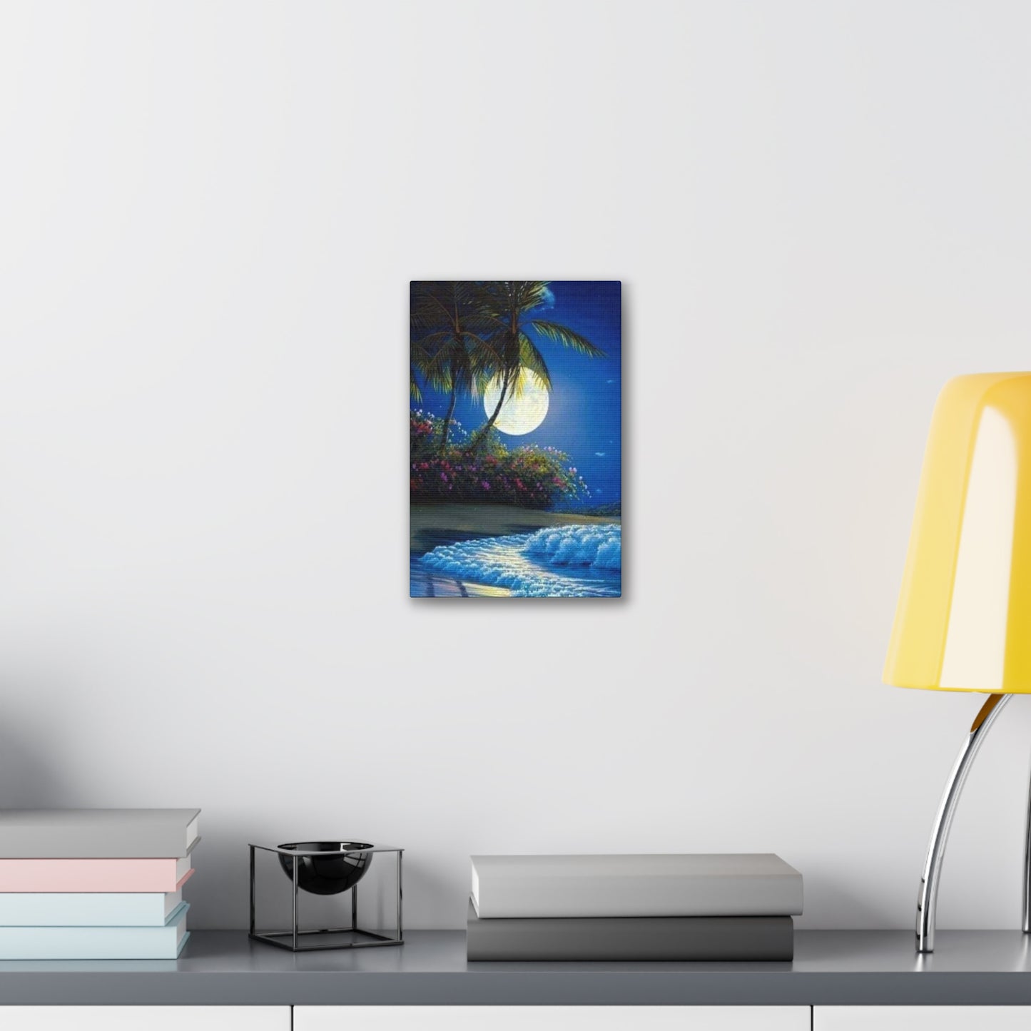 Desert Island Moon Light - Canvas Stretched, 0.75"