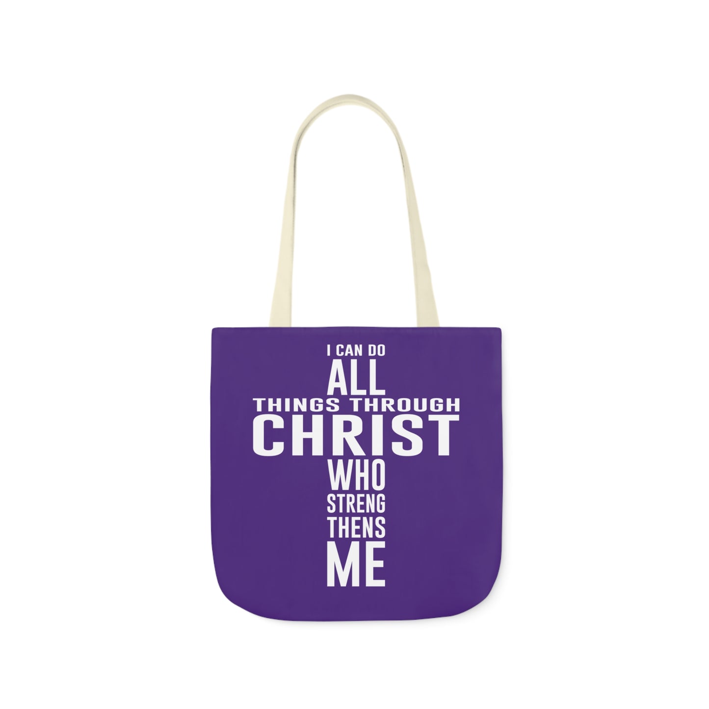 I can do - Canvas Tote Bag, 5-Color Straps - Religious