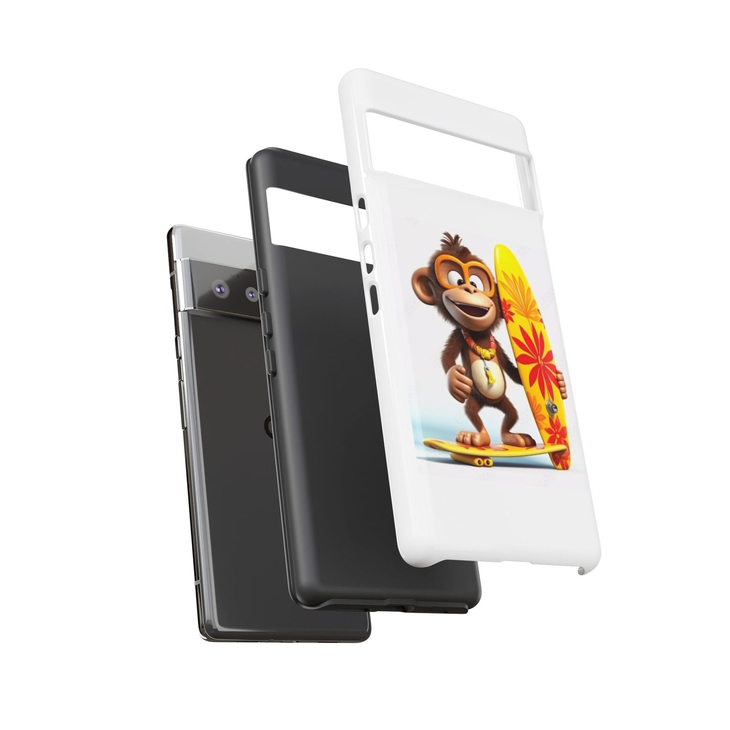 Surfer Monkey -Tough Whimsical Phone Cases