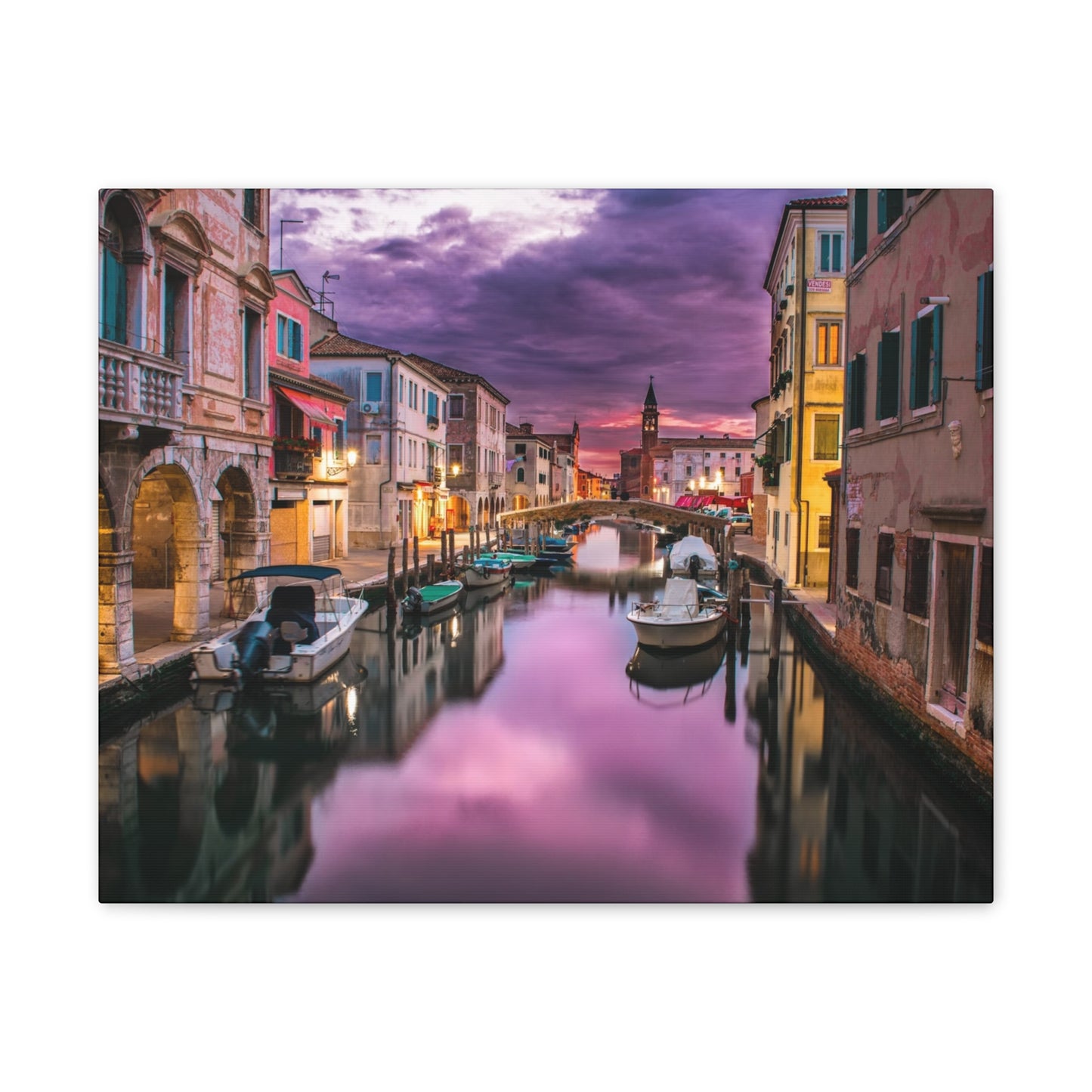 Venice Canal - Canvas Stretched, 0.75"