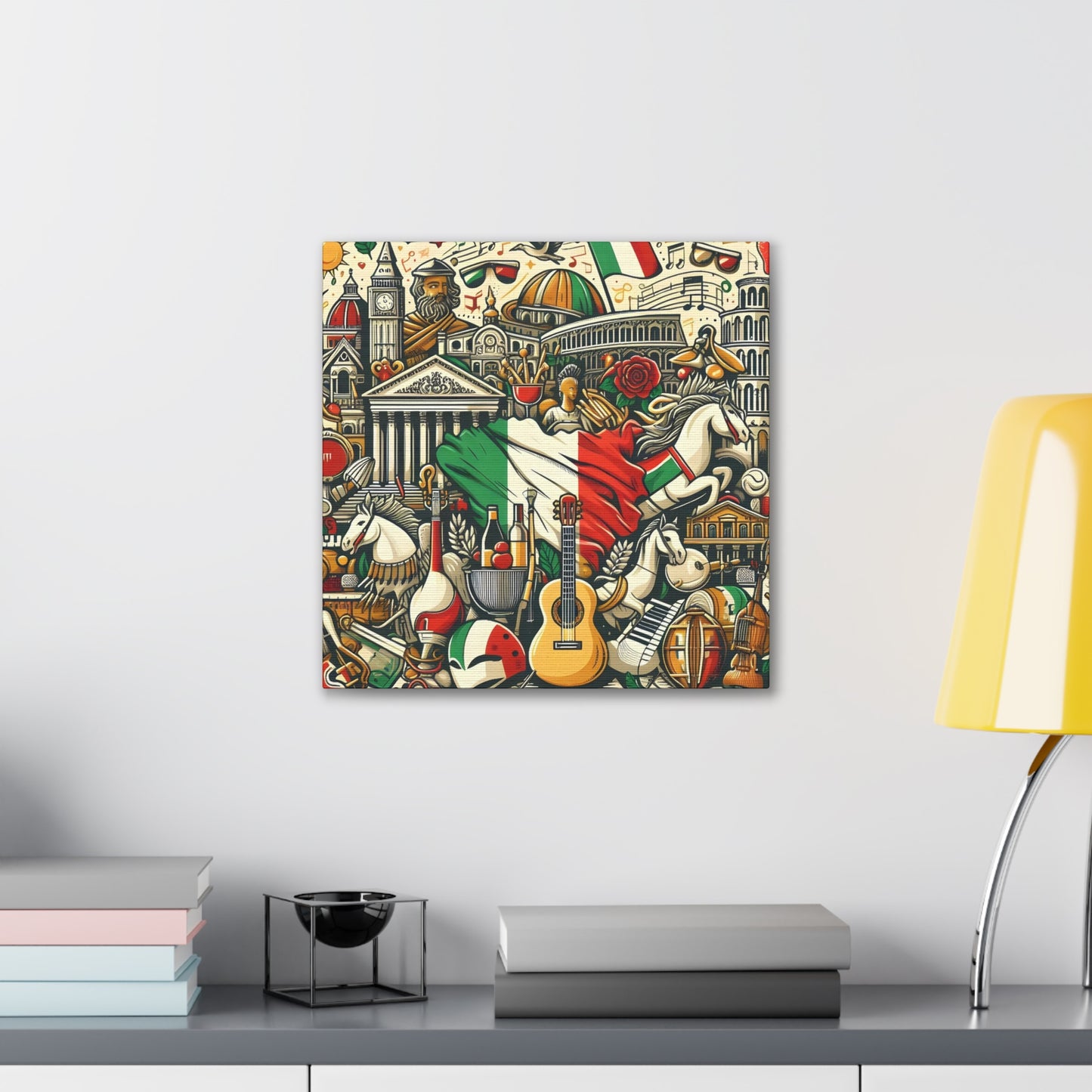 Italian Mural - Canvas Stretched, 0.75"