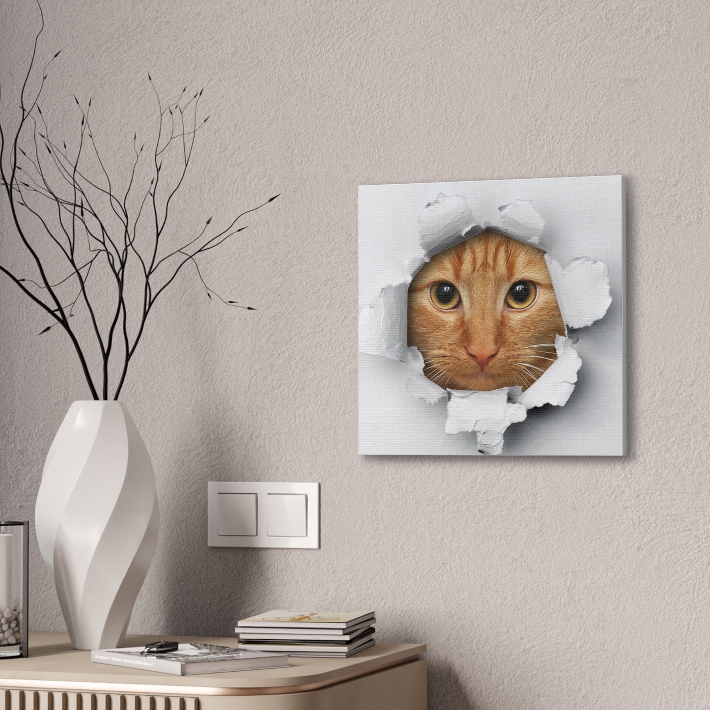 Surprise Kitty - Canvas Stretched, 0.75"