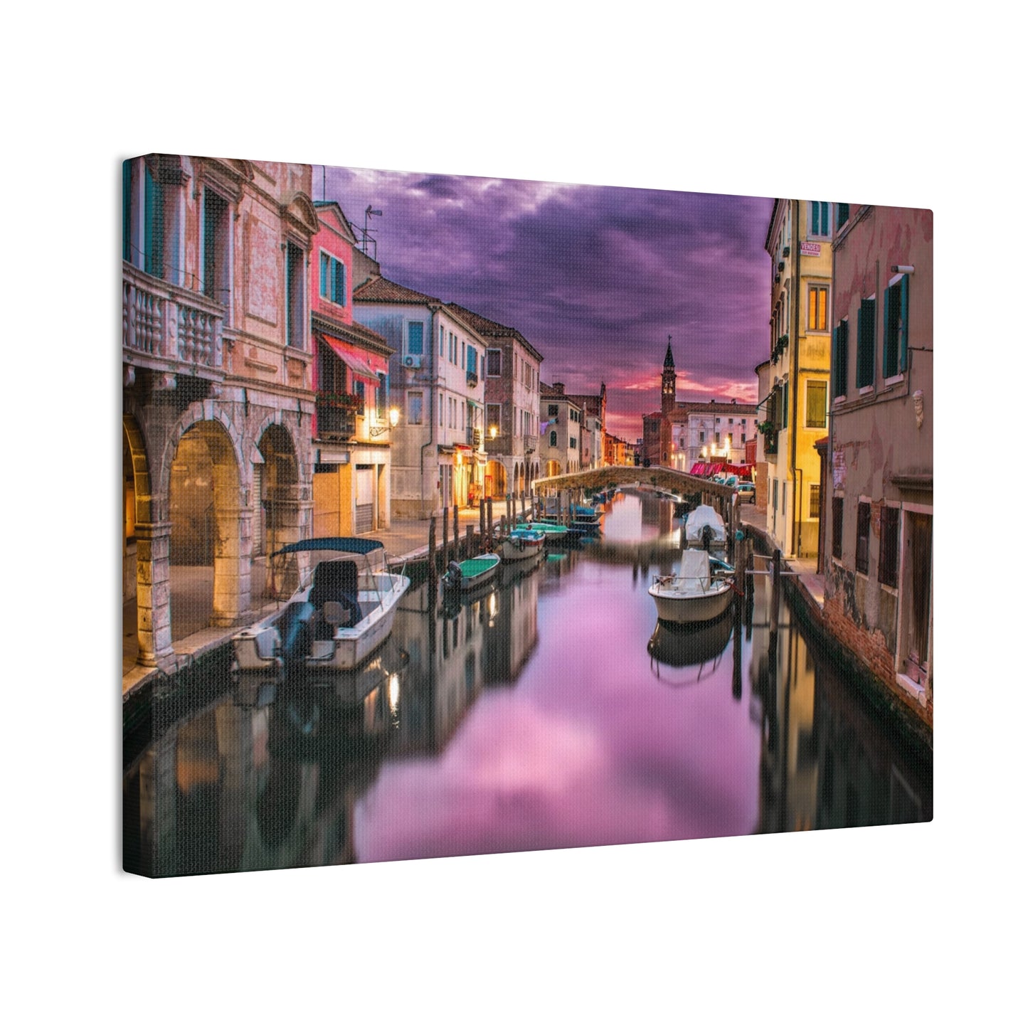 Venice Canal - Canvas Stretched, 0.75"