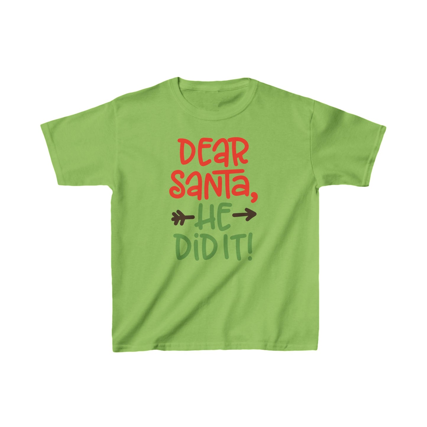 Kids - He Did it -  Heavy Cotton™ T-Shirts - Christmas