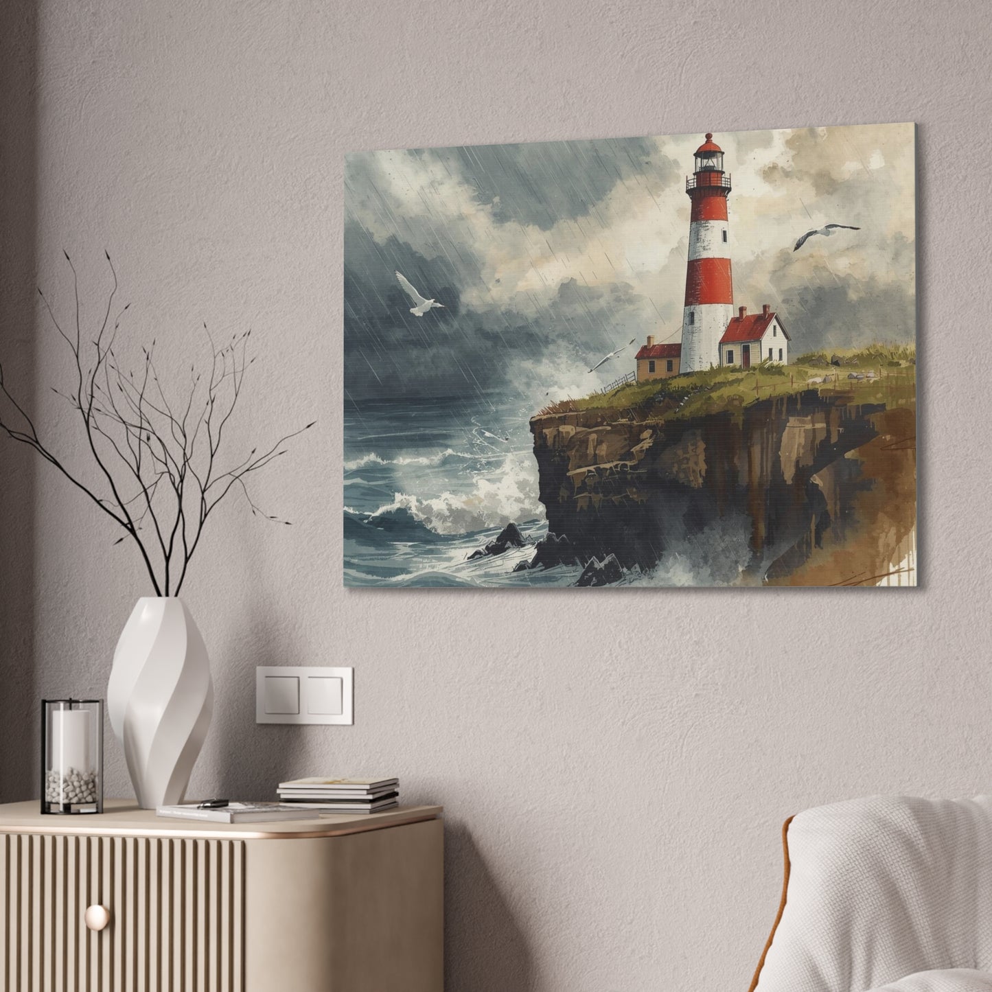North Coast Light House - Canvas Stretched, 0.75" - 2026 Wall Art Places