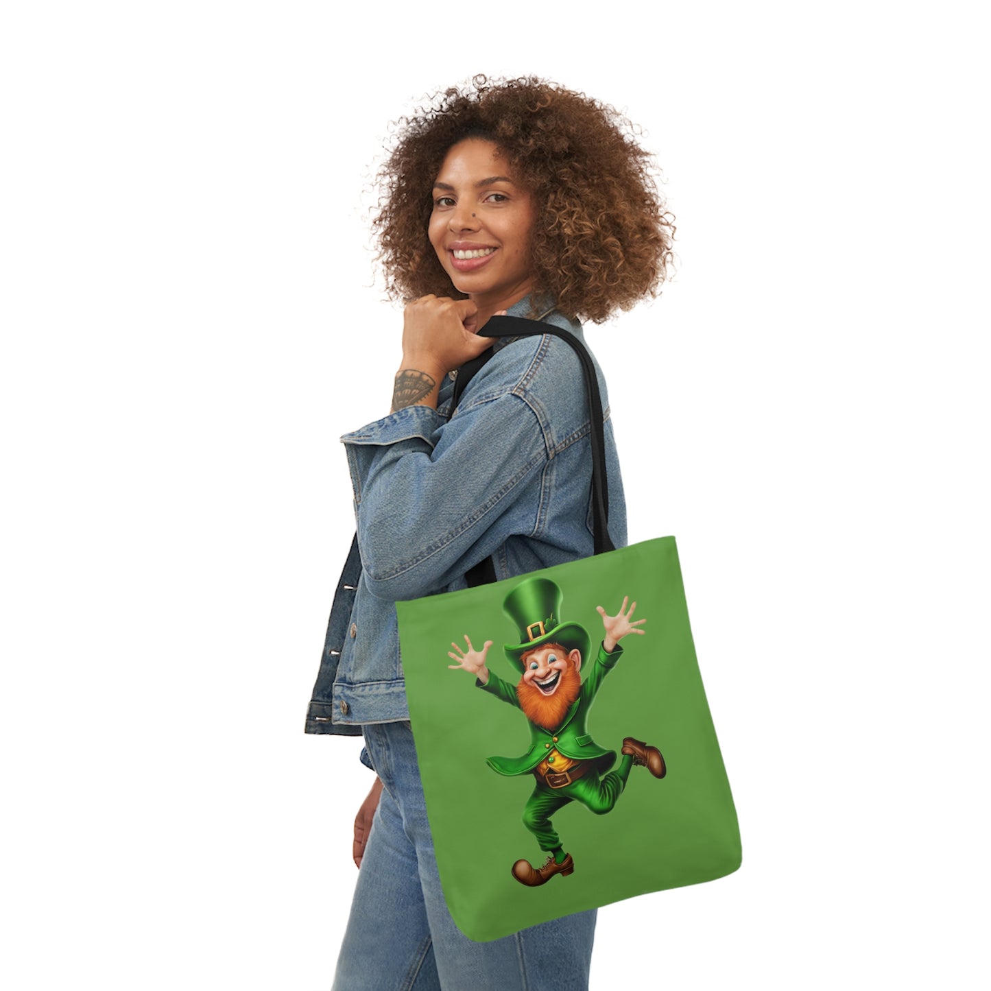 St. Patricks - Canvas Tote Bag, 5-Color Straps