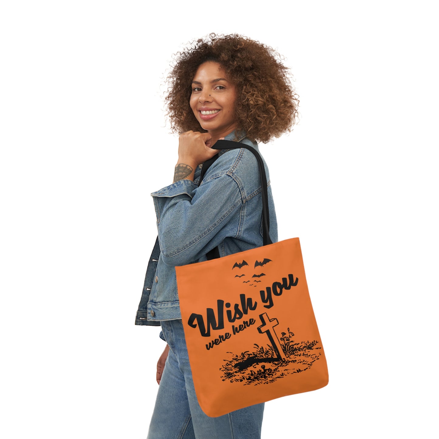 Wish you were here - Canvas Tote Bag, 5-Color Straps - Halloween