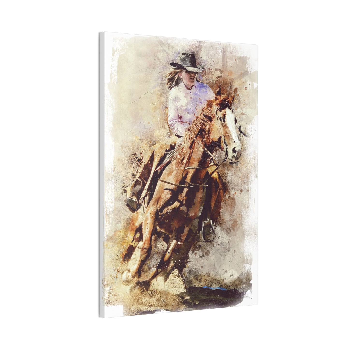 Barrel Racer - Canvas Stretched, 0.75" - Mother's Day