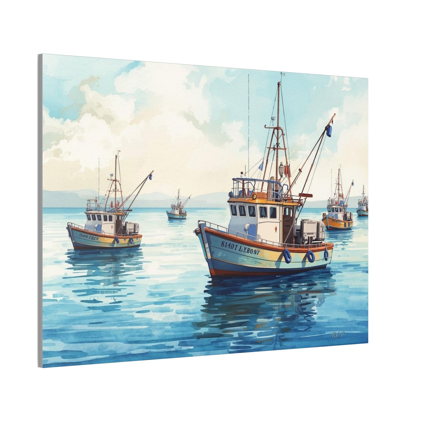 Fishing Fleet - Canvas Stretched, 0.75" - Wall Art 2026 - Scenes