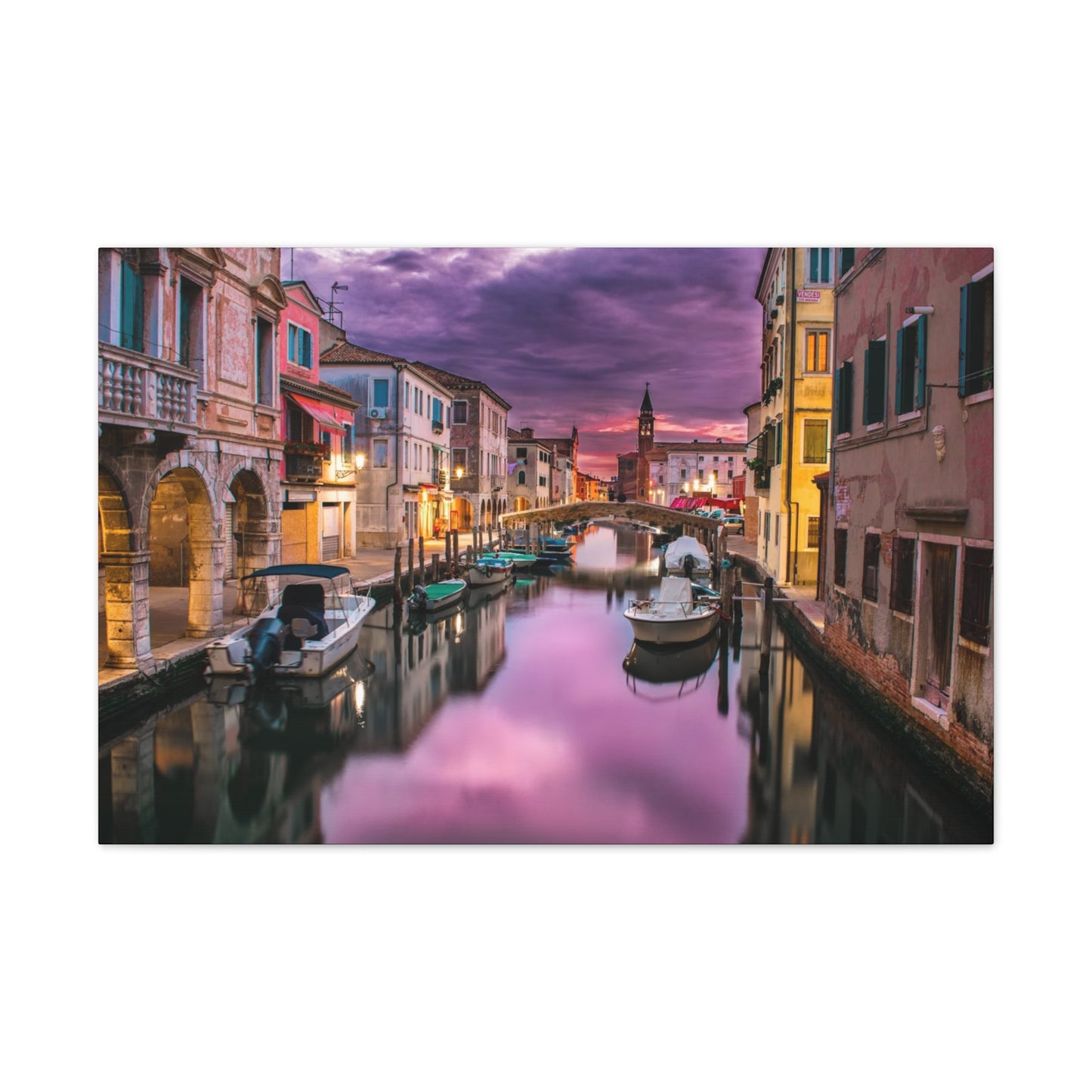 Venice Canal - Canvas Stretched, 0.75"