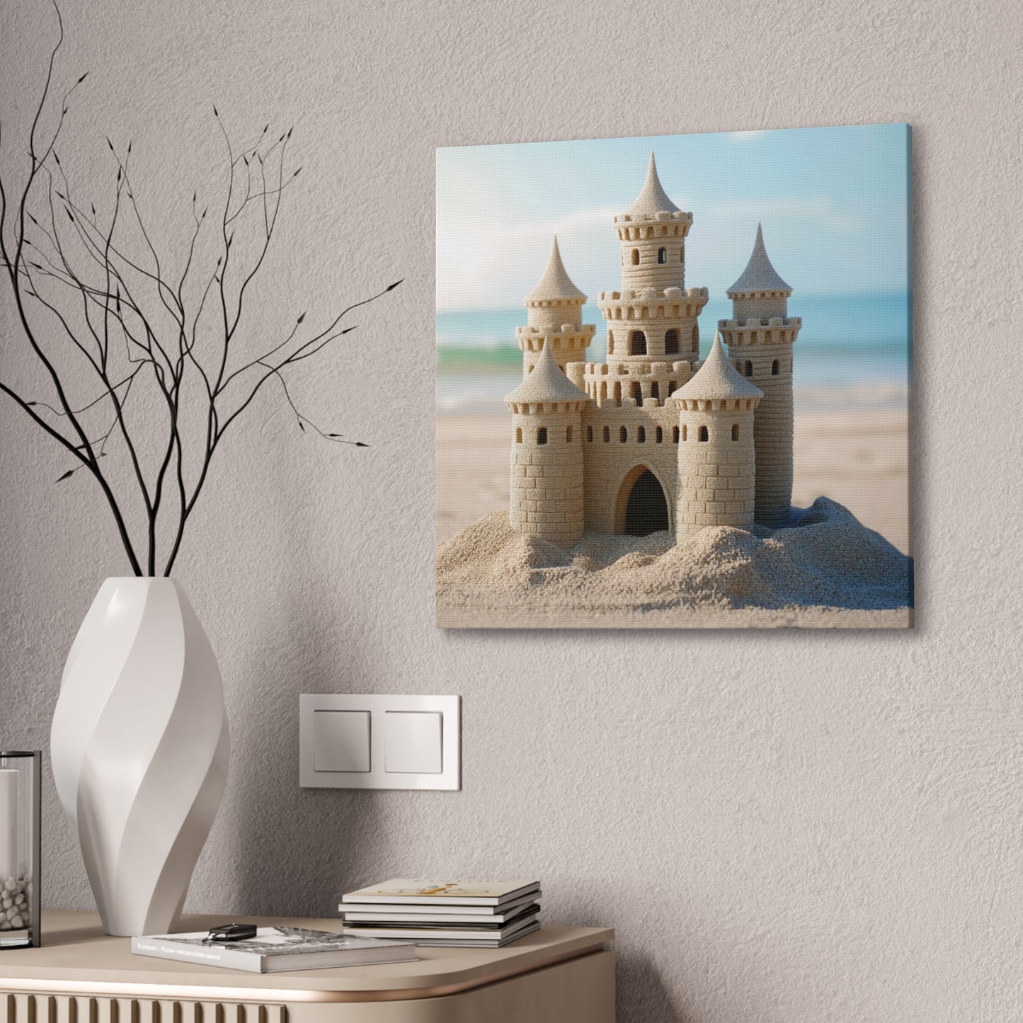 Sand Castle - Canvas Stretched, 0.75"