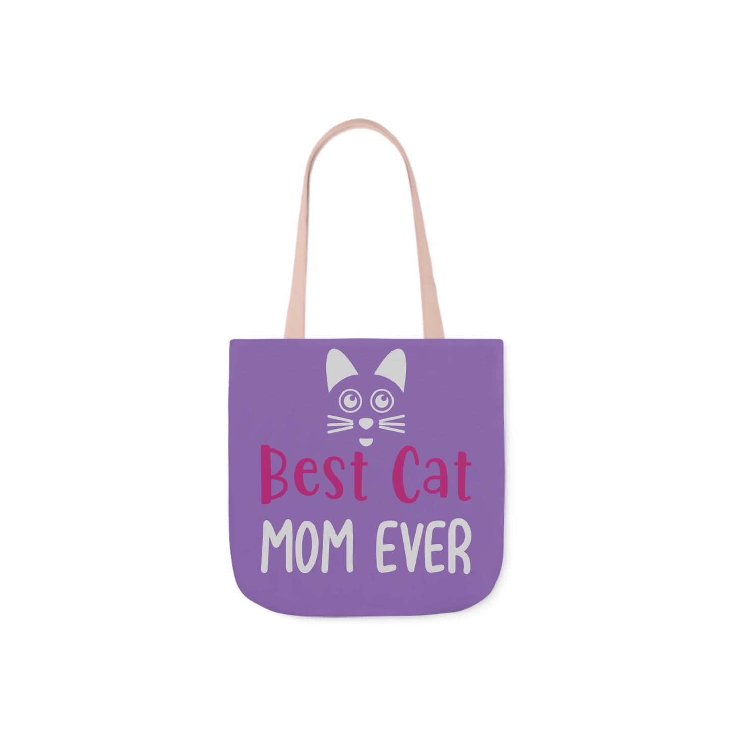 Best Cat Mom Ever - Canvas Tote Bag, 5-Color Straps - Mother's Day