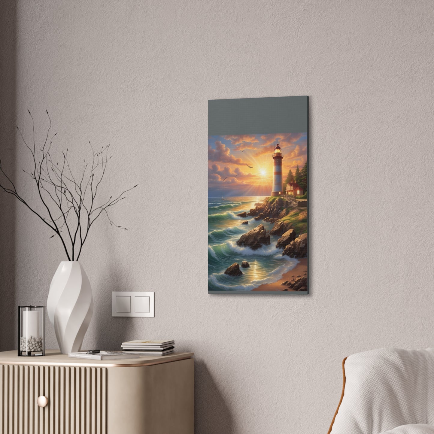 Light House - Canvas Stretched, 0.75"