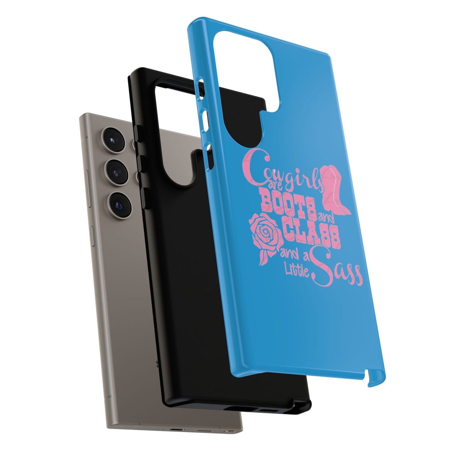 CowGirls are Boots -Tough Whimsical Phone Cases