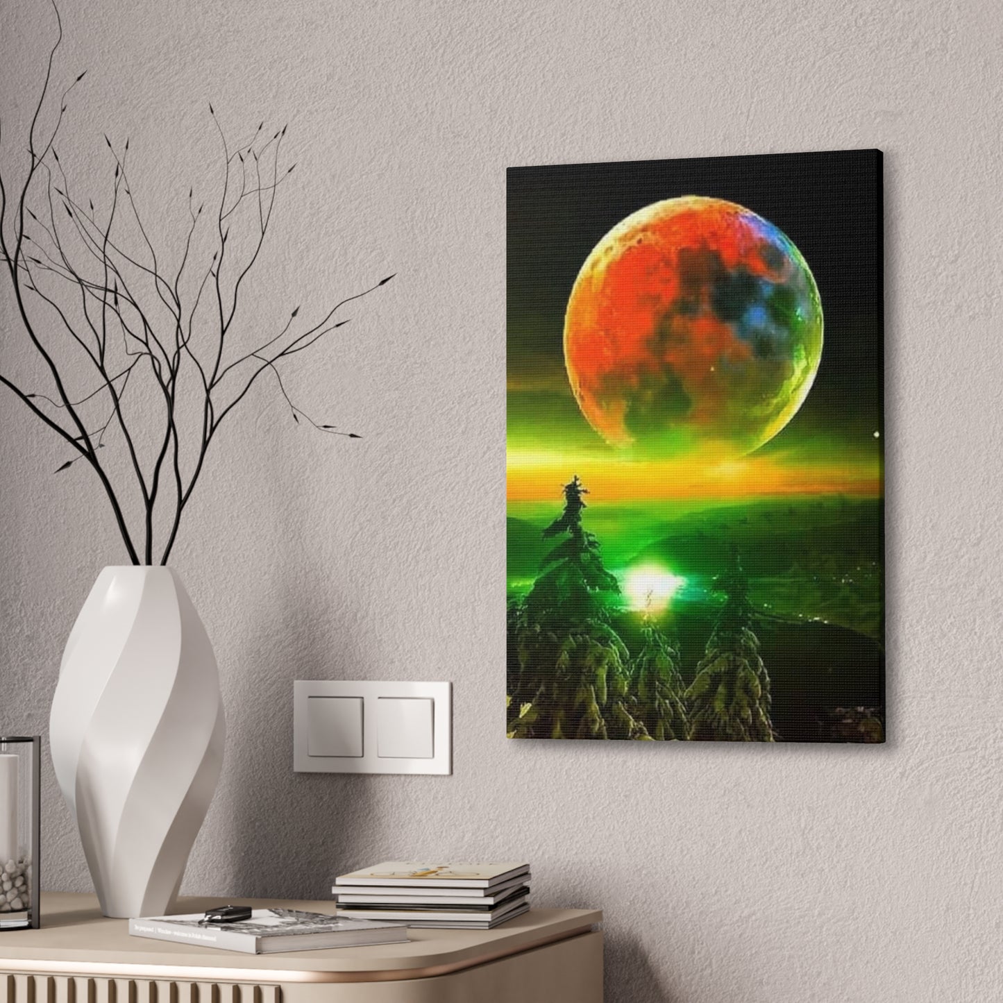 Harvest Moon - Canvas Stretched, 0.75"