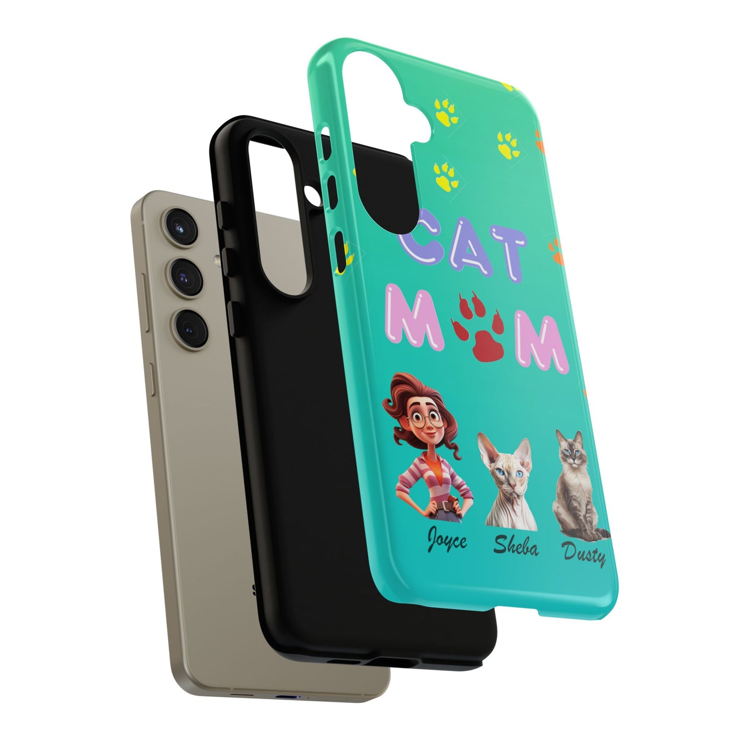 Cat Mom - Tough Cases - Mother's Day - Whimsical