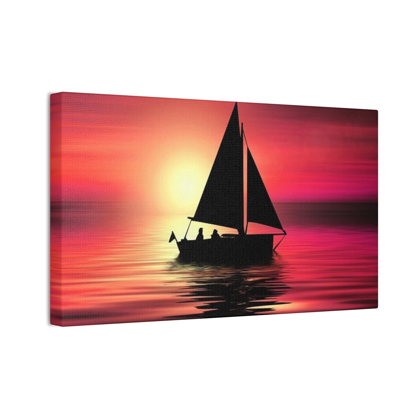 Sailing at Sunset - Canvas Stretched, 0.75"