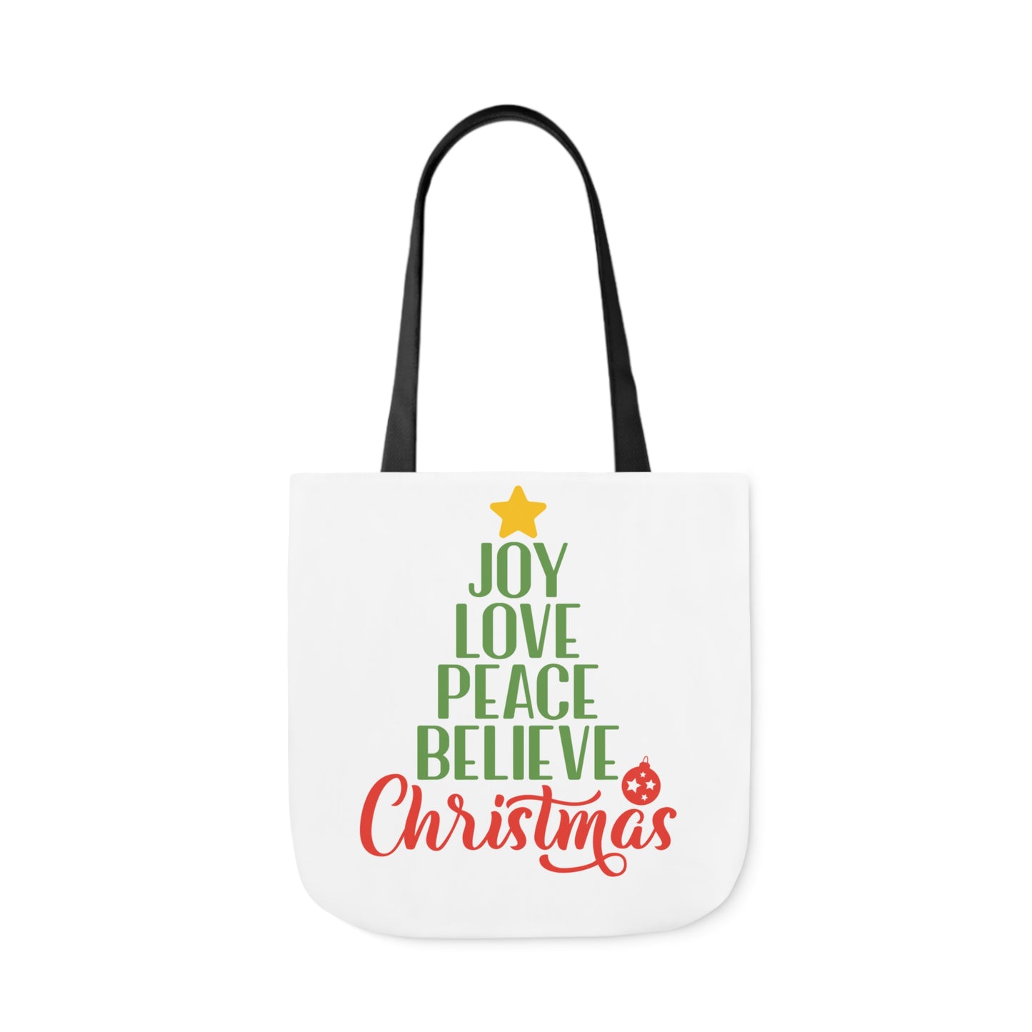 Love - Canvas Tote Bag, 5-Color Straps - Christmas