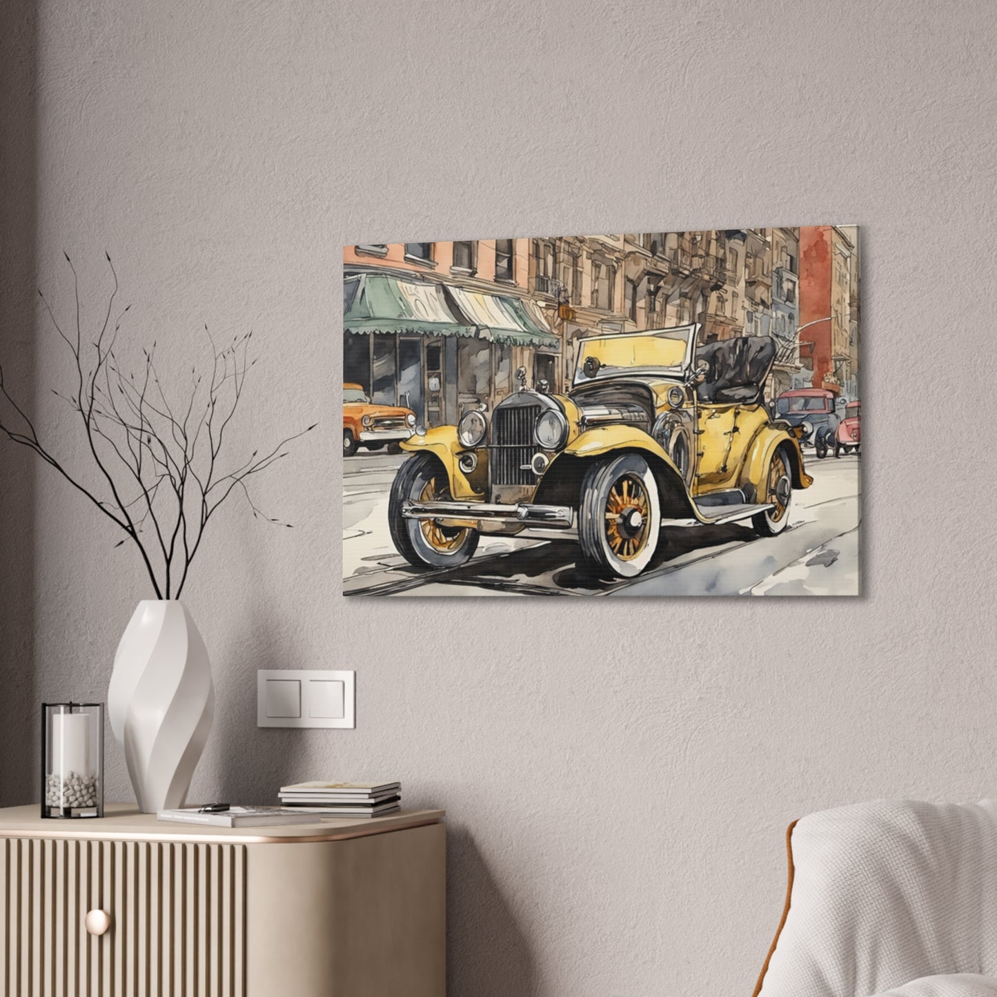 Antique Car - Canvas Stretched, 0.75" - Father's Day