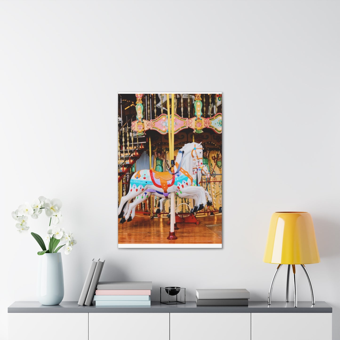 Carousel Horses - Canvas Stretched, 0.75"