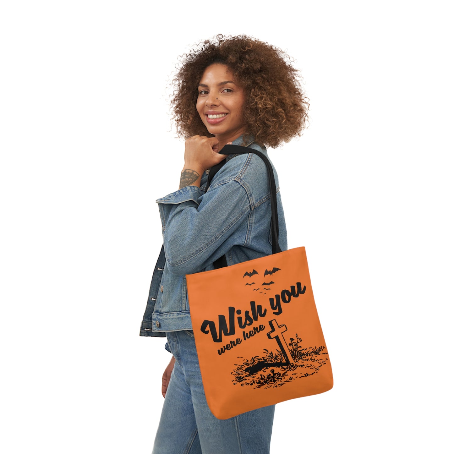 Wish you were here - Canvas Tote Bag, 5-Color Straps - Halloween