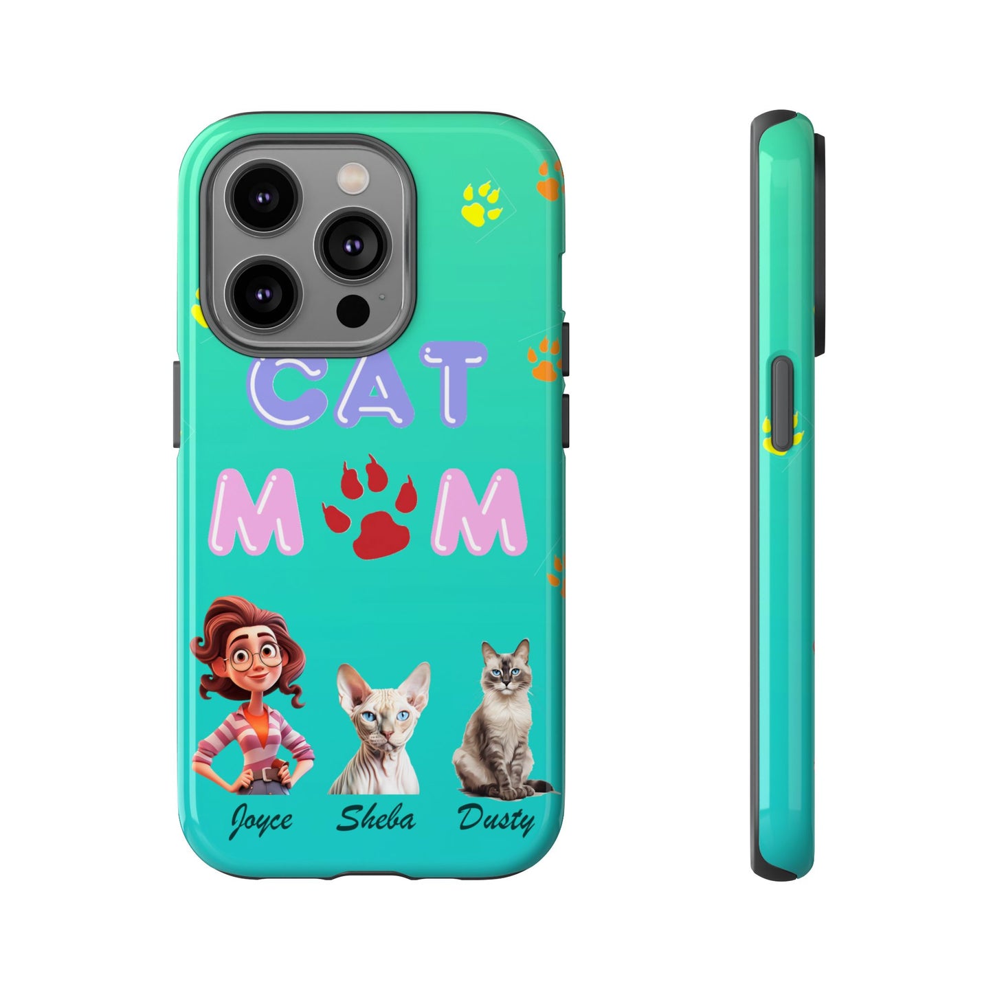 Cat Mom - Tough Cases - Mother's Day - Whimsical