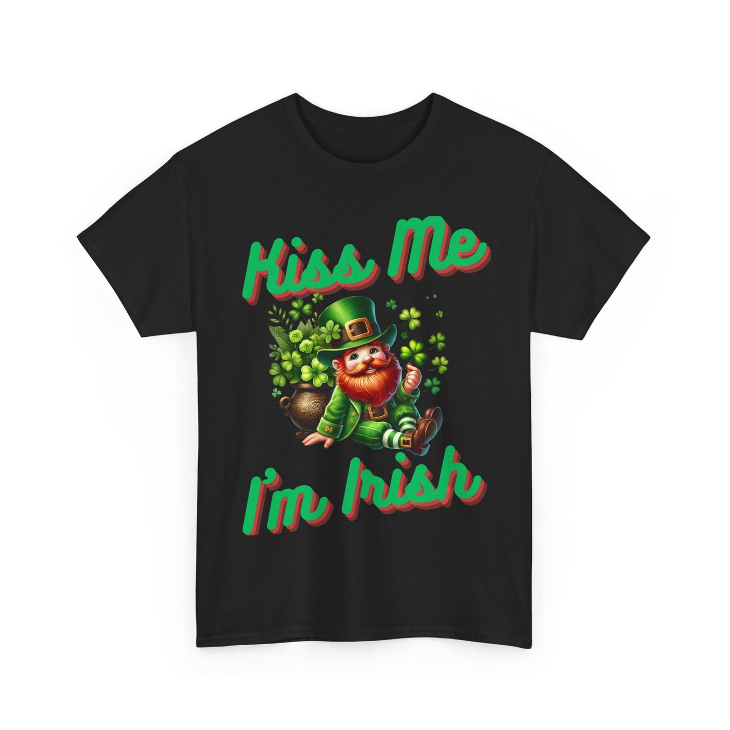 Kiss Me I'm Irish - Unisex Heavy Cotton Tee - St. Patrick's Day - T-Shirts