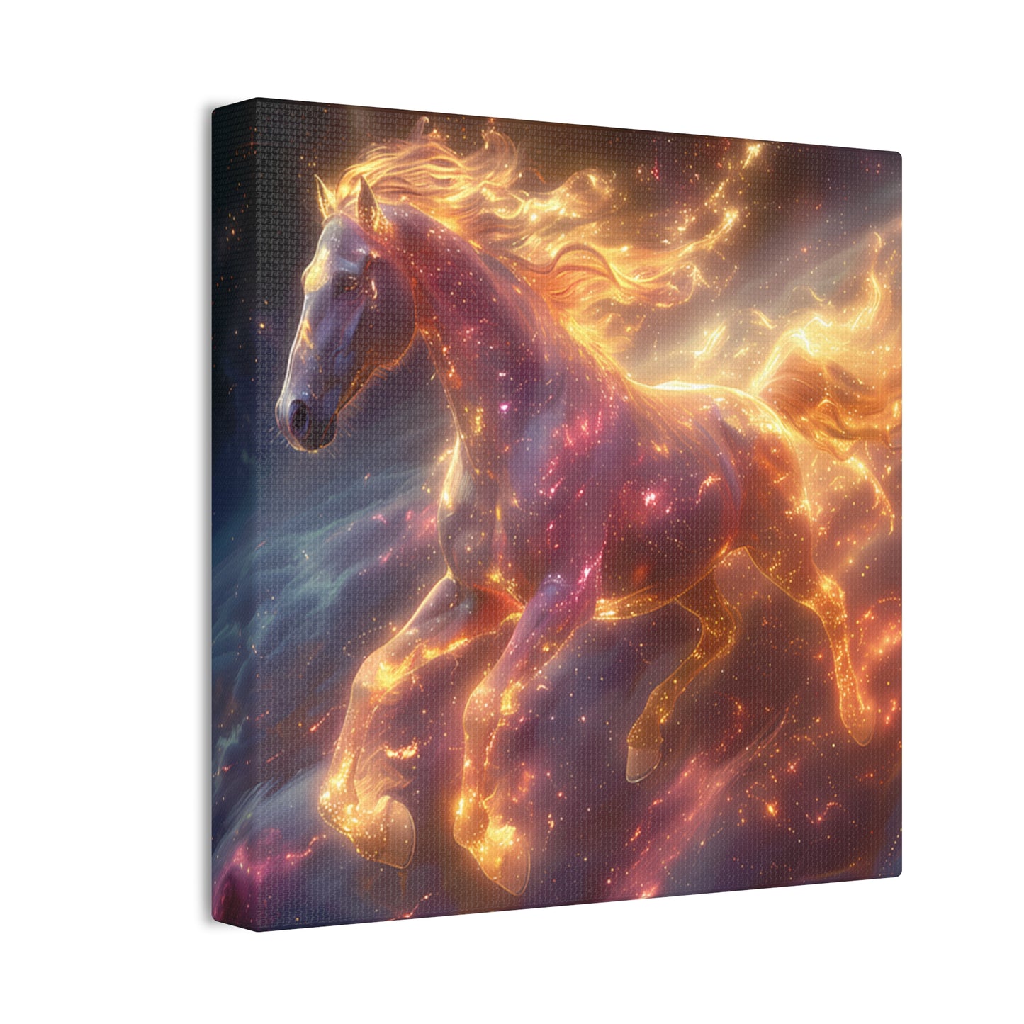 Flaming Horse - Canvas Stretched, 0.75"