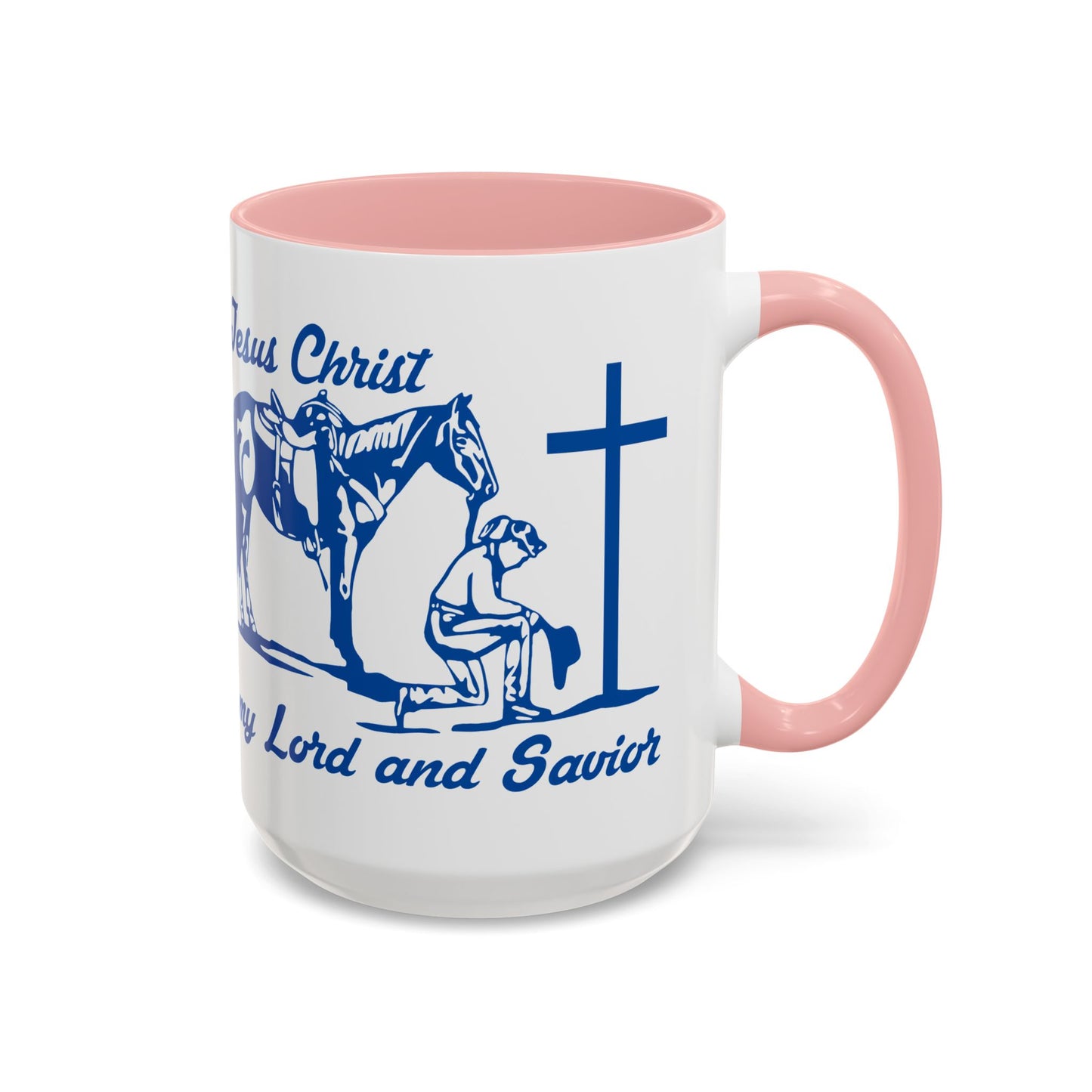 Lord and Savior - Accent Coffee Mug (11, 15oz) - Easter - Mother's Day - Father's Day