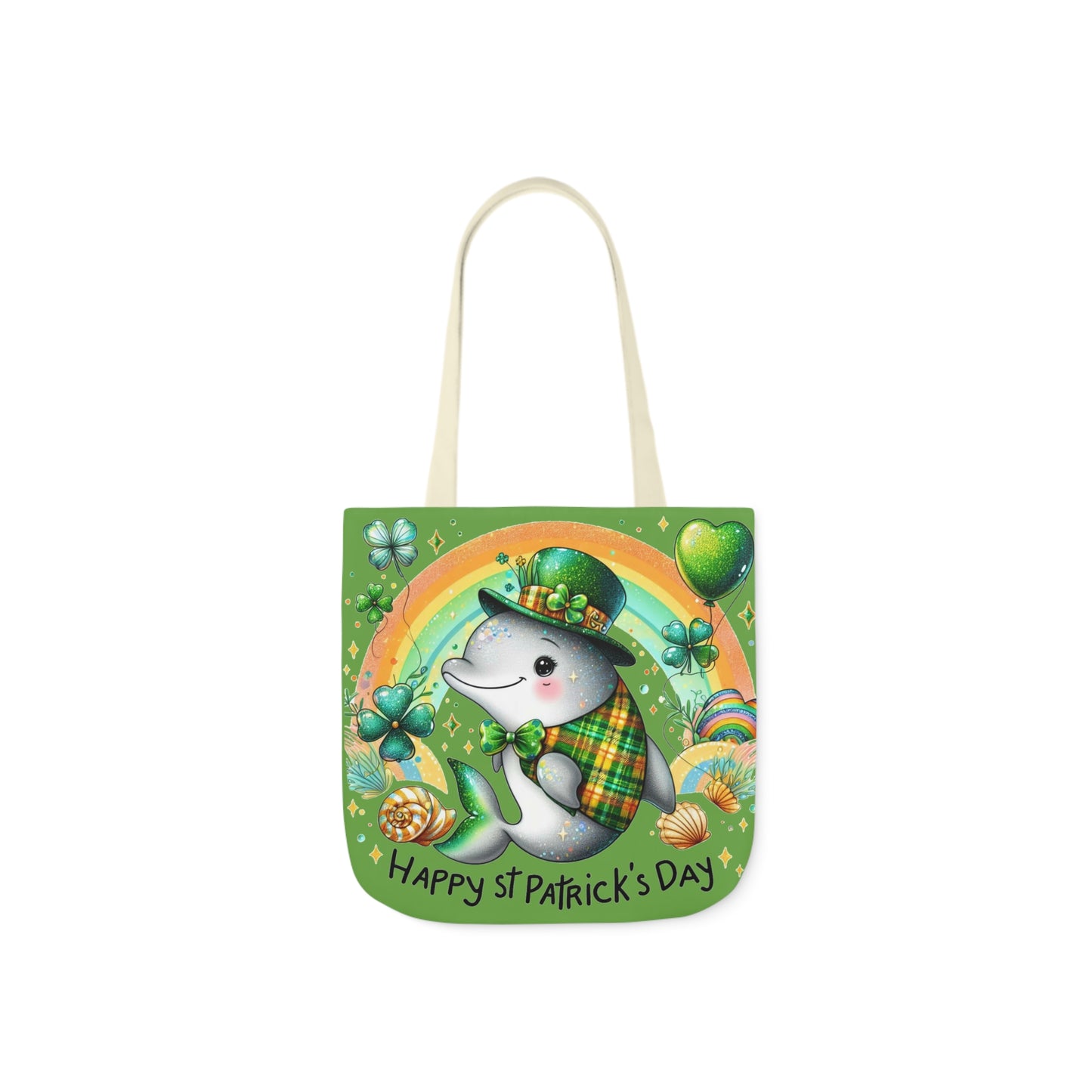 St. Patricks - Canvas Tote Bag, 5-Color Straps