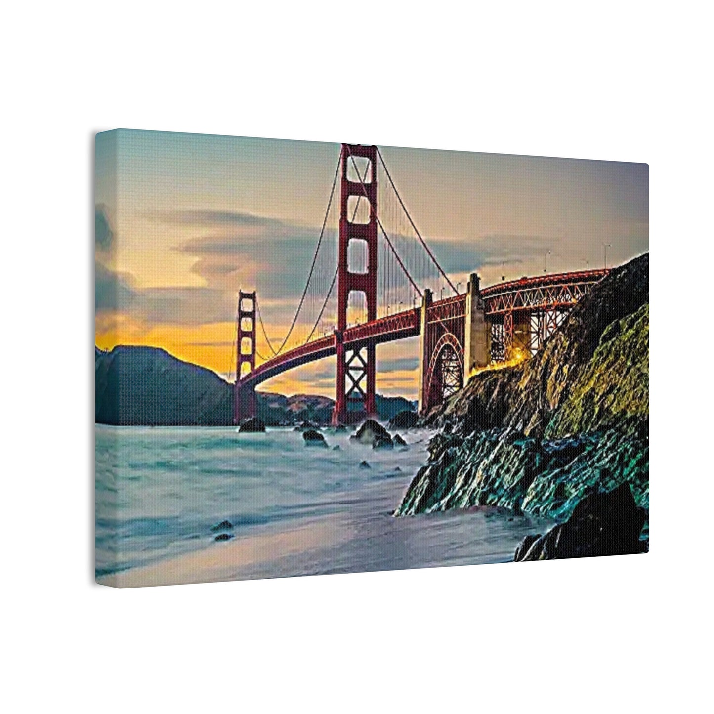 Golden Gate - Canvas Stretched, 0.75"