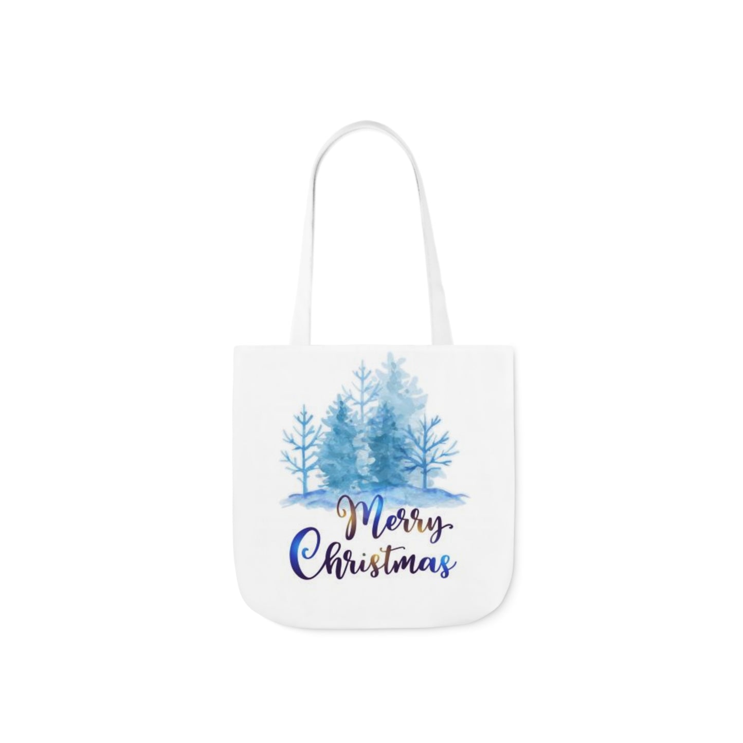 Merry Christmas - Canvas Tote Bag, 5-Color Straps - Christmas