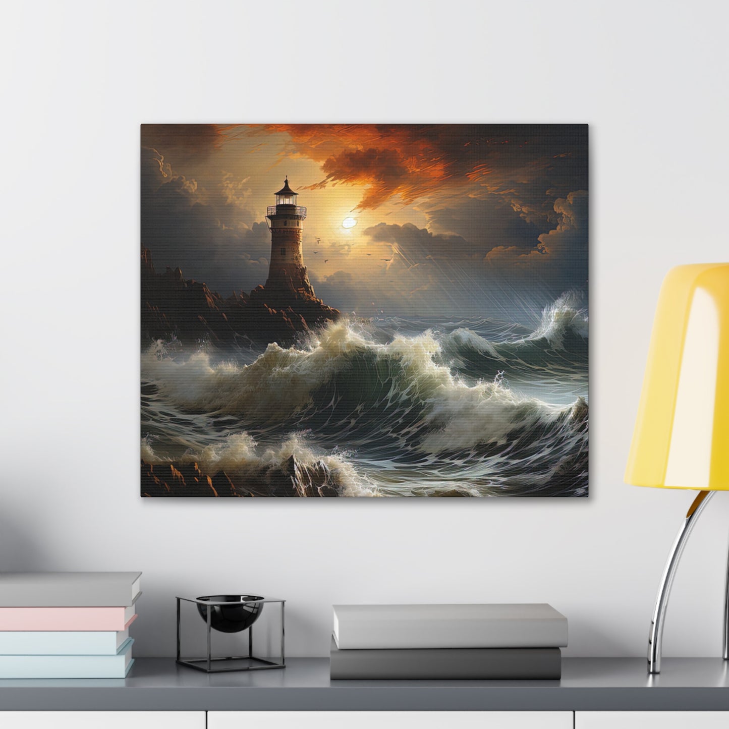 Light House - Canvas Stretched, 0.75"