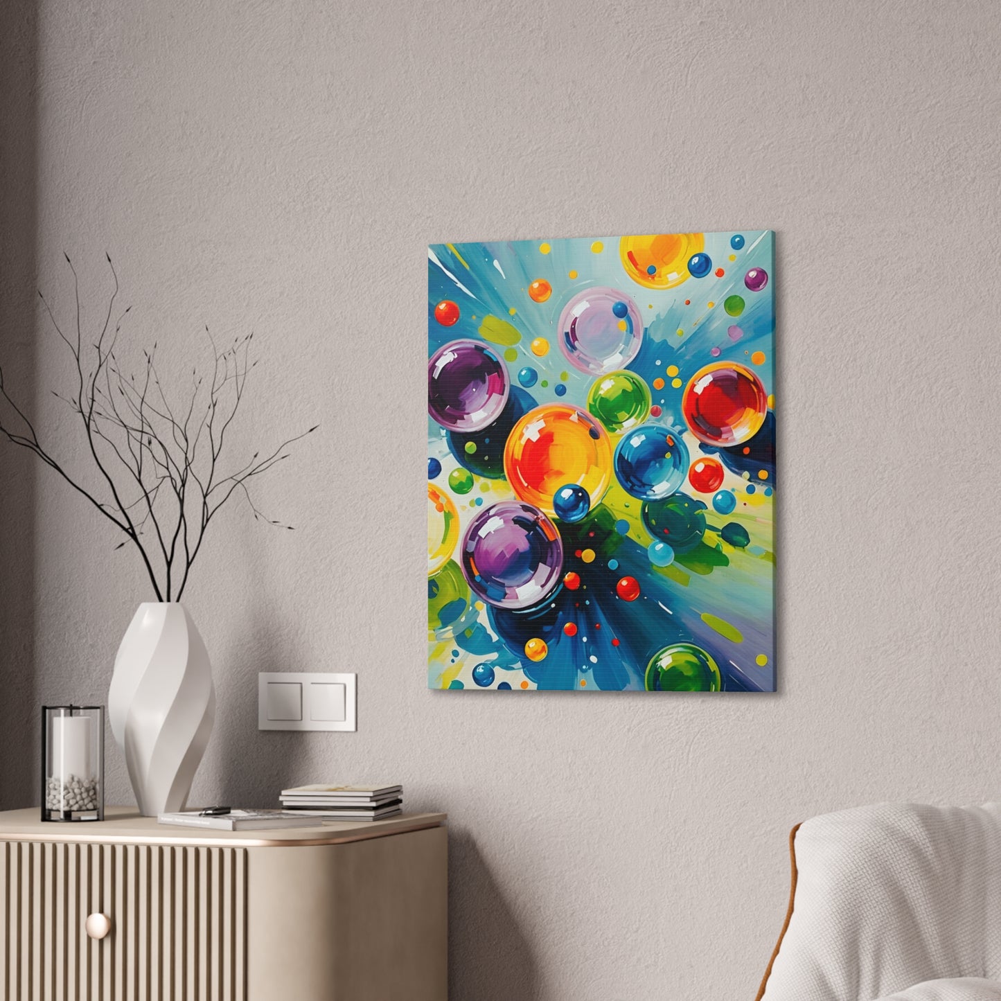 Colored Balls - Canvas Stretched, 0.75"