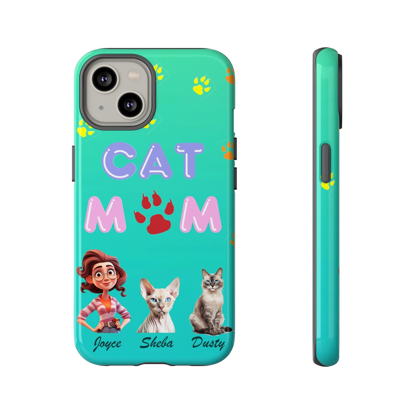 Cat Mom - Tough Cases - Mother's Day - Whimsical