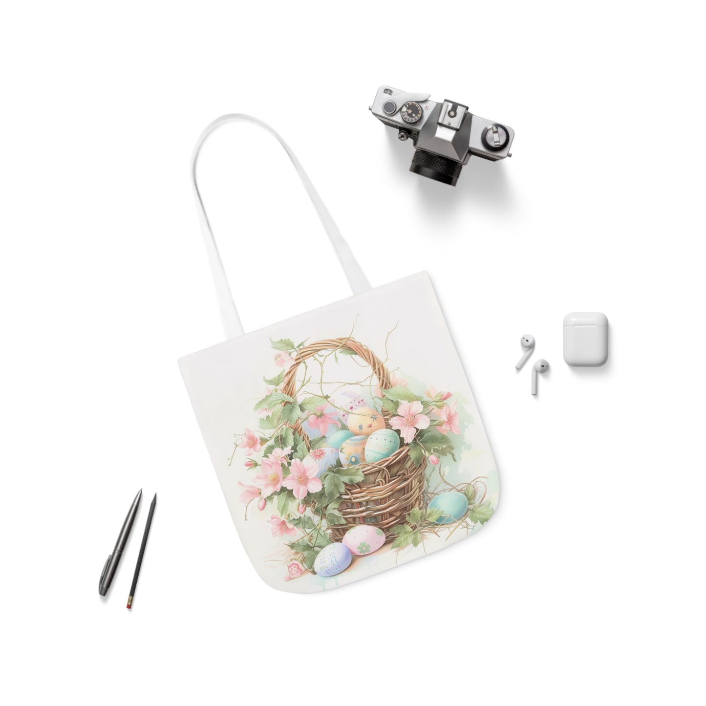 Easter - Canvas Tote Bag, 5-Color Straps - Easter