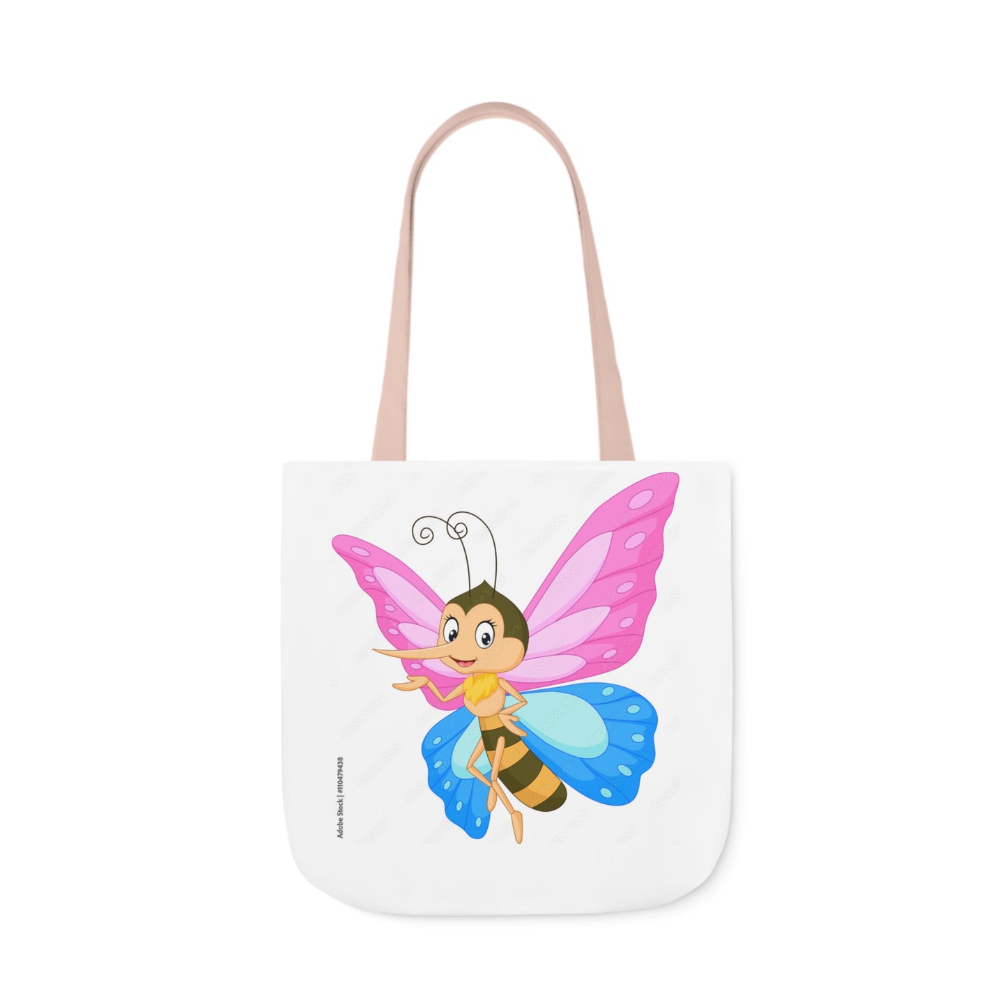 Fairy Bug - Canvas Tote Bag, 5-Color Straps