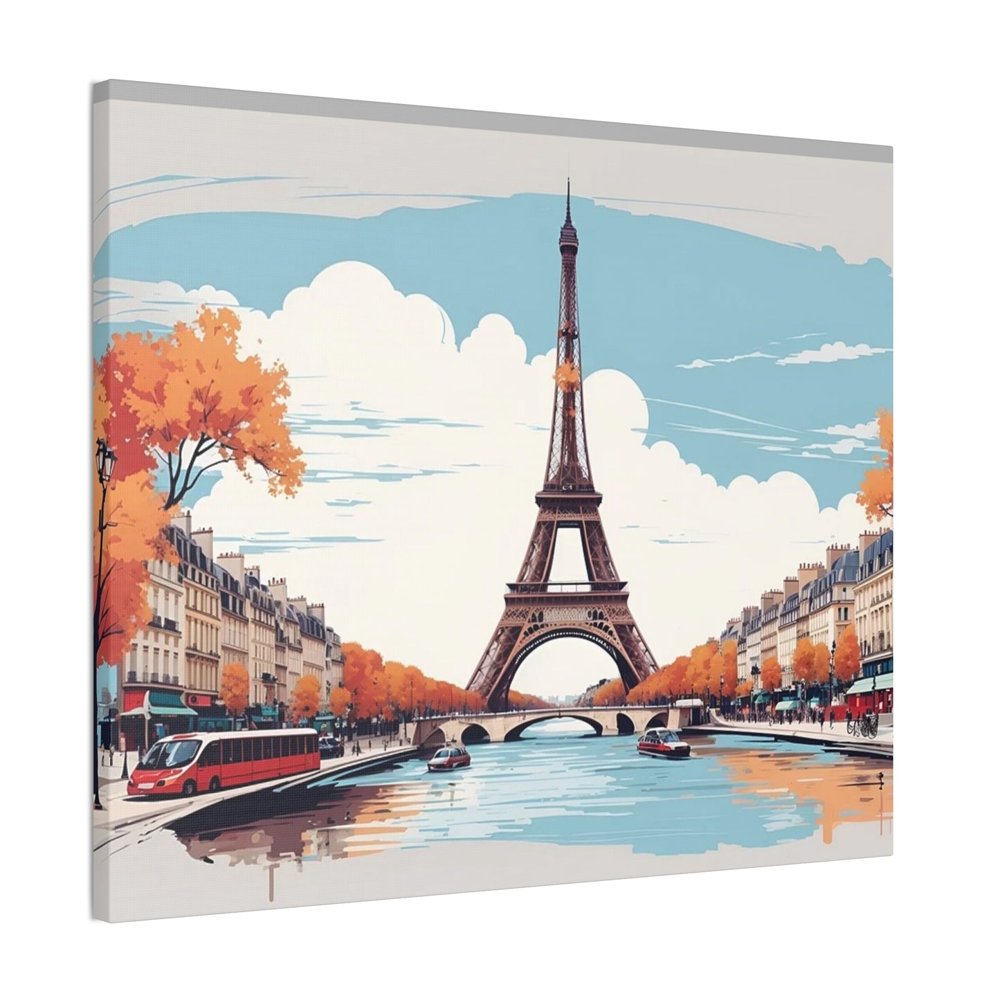 Eiffel Tower - Canvas Stretched, 0.75"