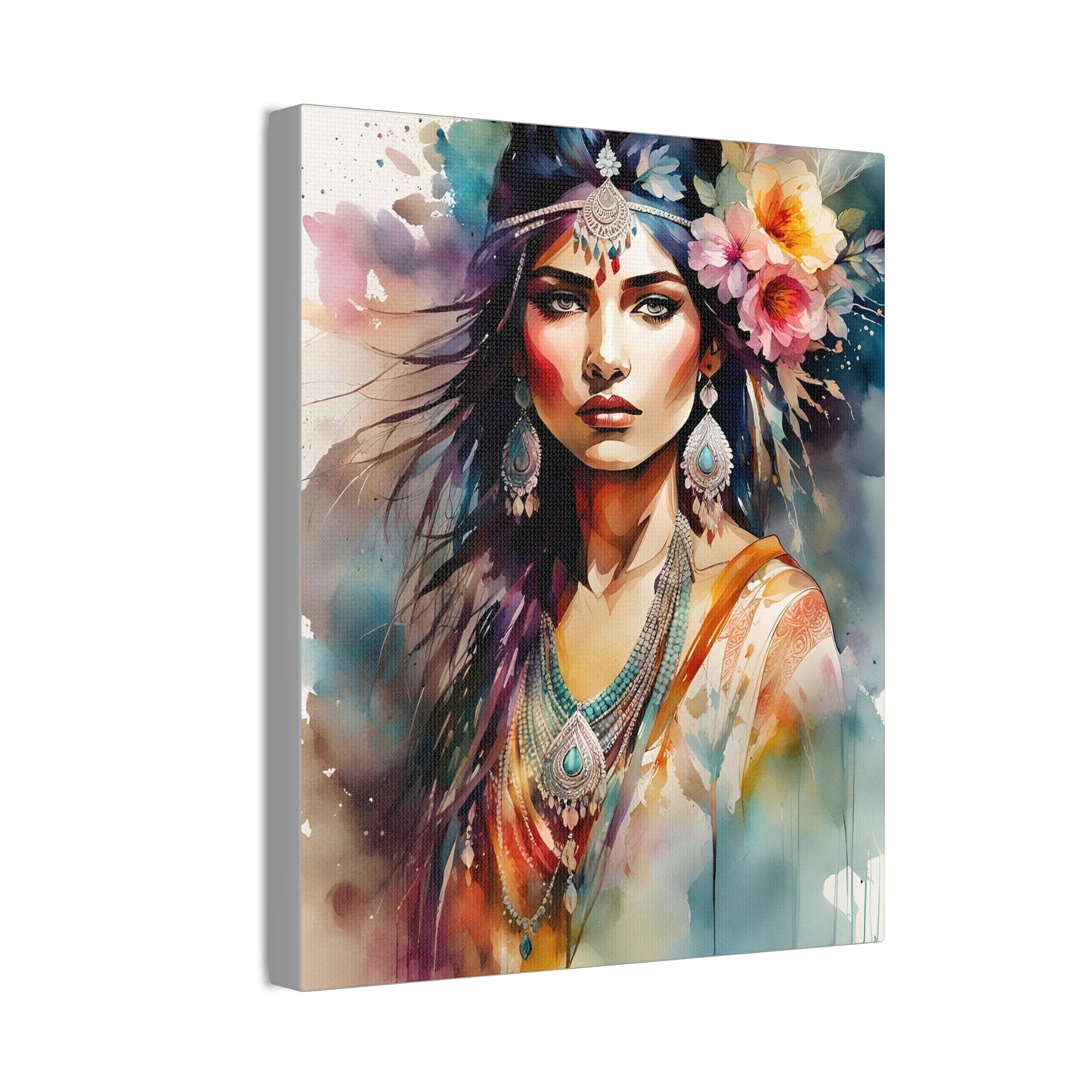 Indian Maiden - Canvas Stretched, 0.75" - 2026 Wall Art - Individuals
