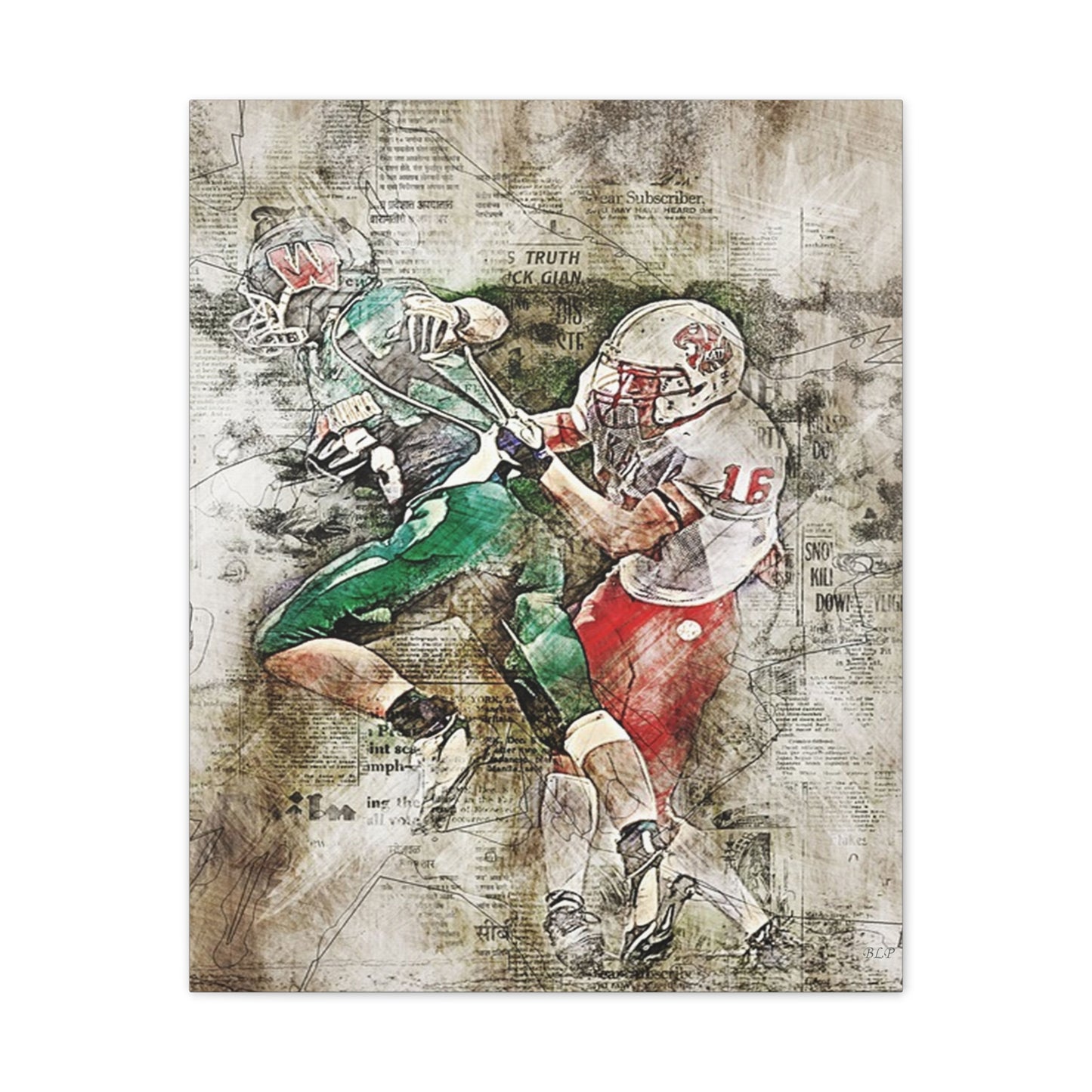 Football - Canvas Stretched, 0.75" - 2026 Wall Art - Sports