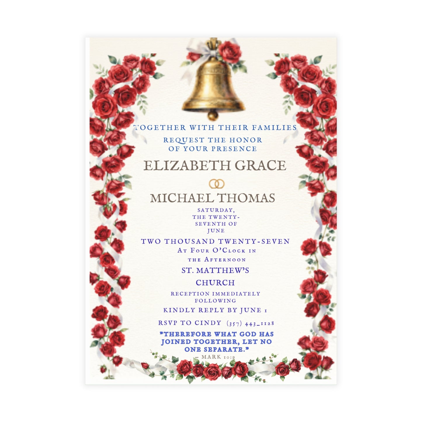 Wedding Bells - Postcard Bundles (envelopes included)