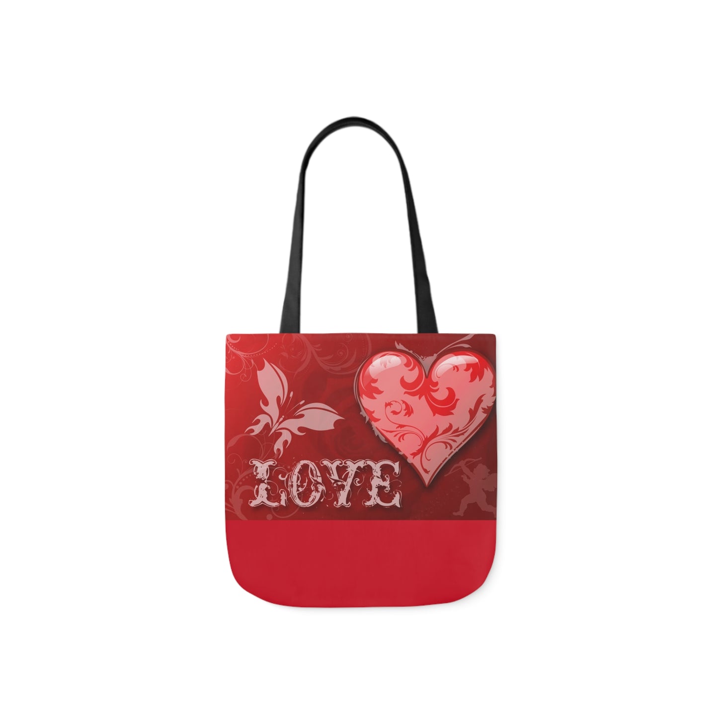 Valentines - Canvas Tote Bag, 5-Color Straps