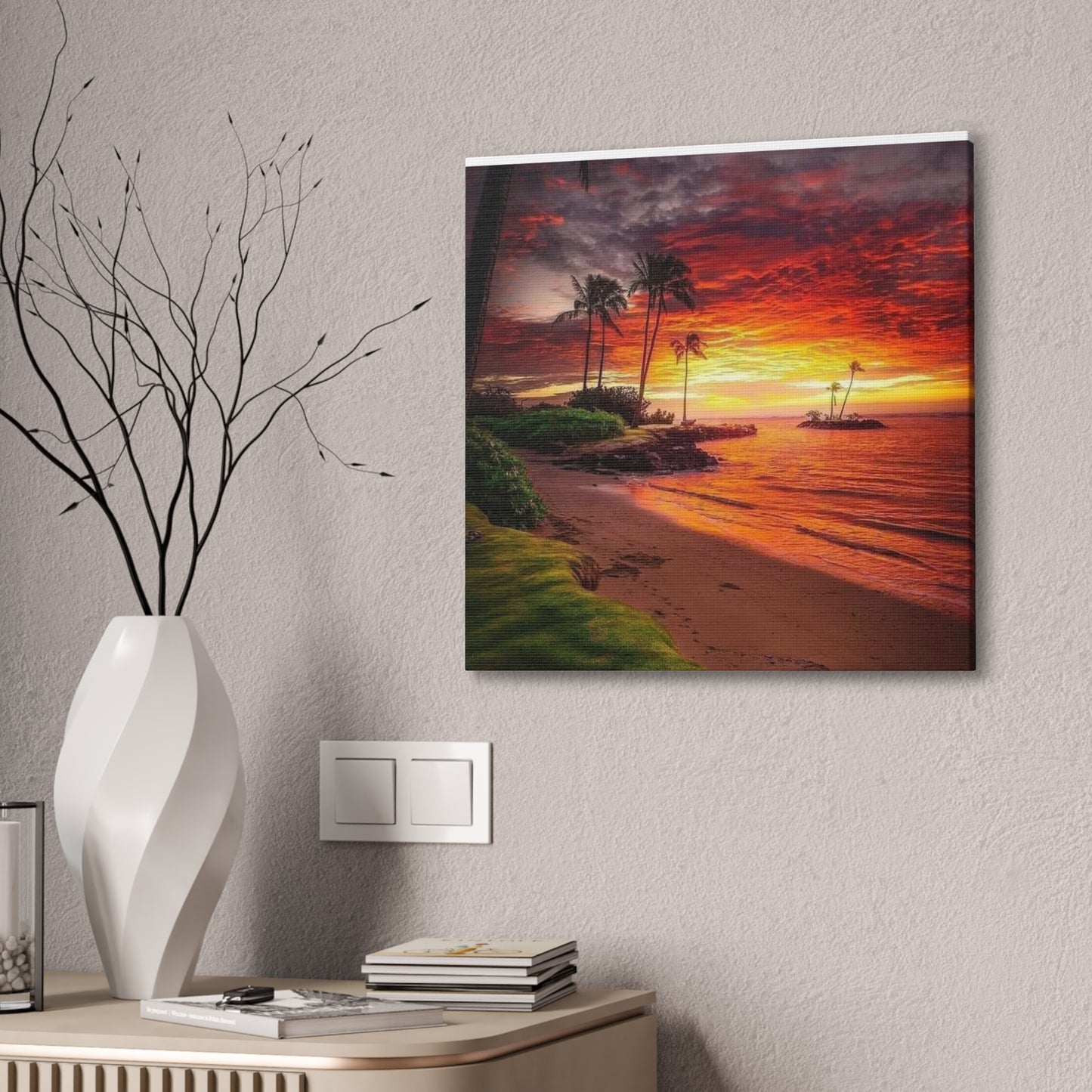 Sunset Island - Canvas Stretched, 0.75"