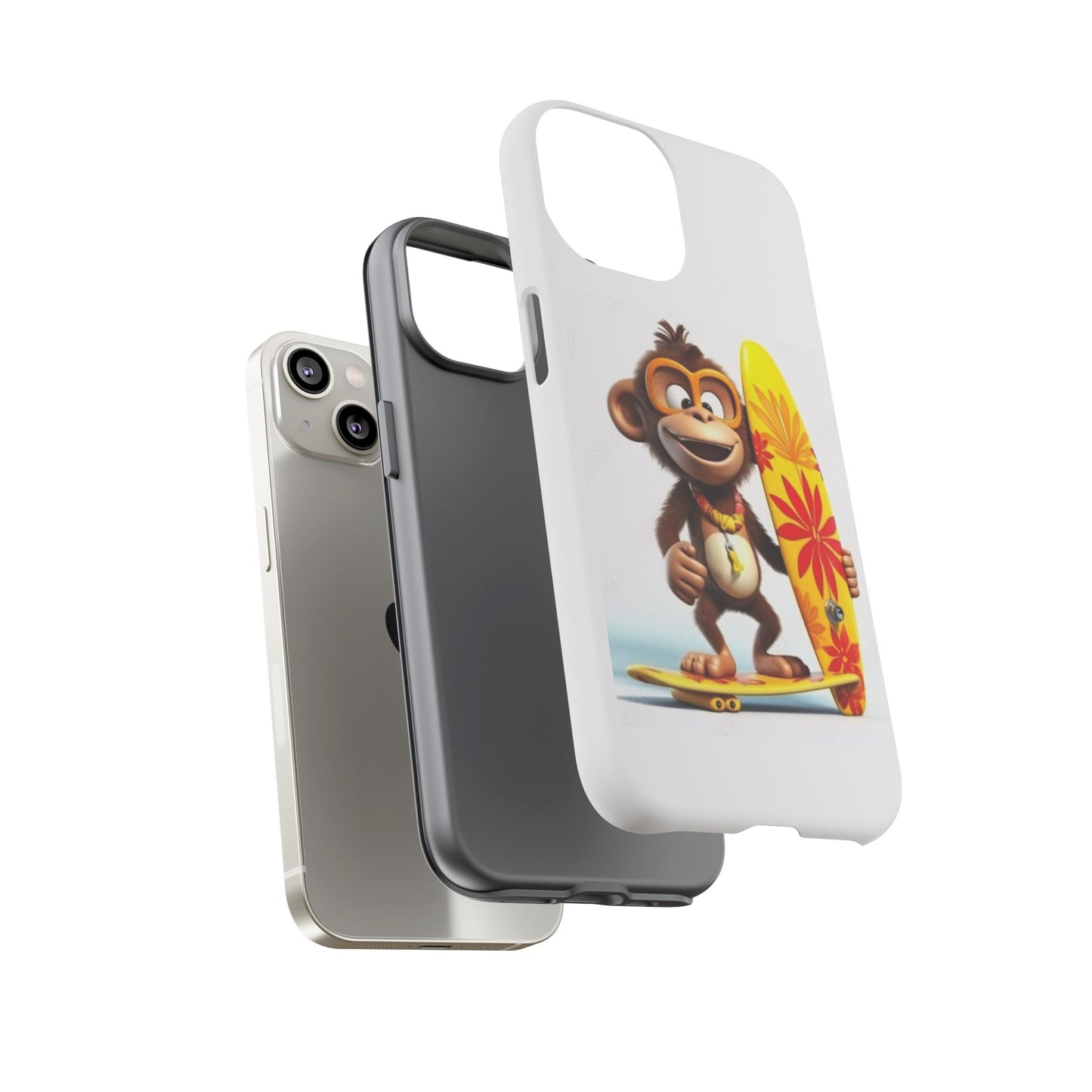 Surfer Monkey -Tough Whimsical Phone Cases